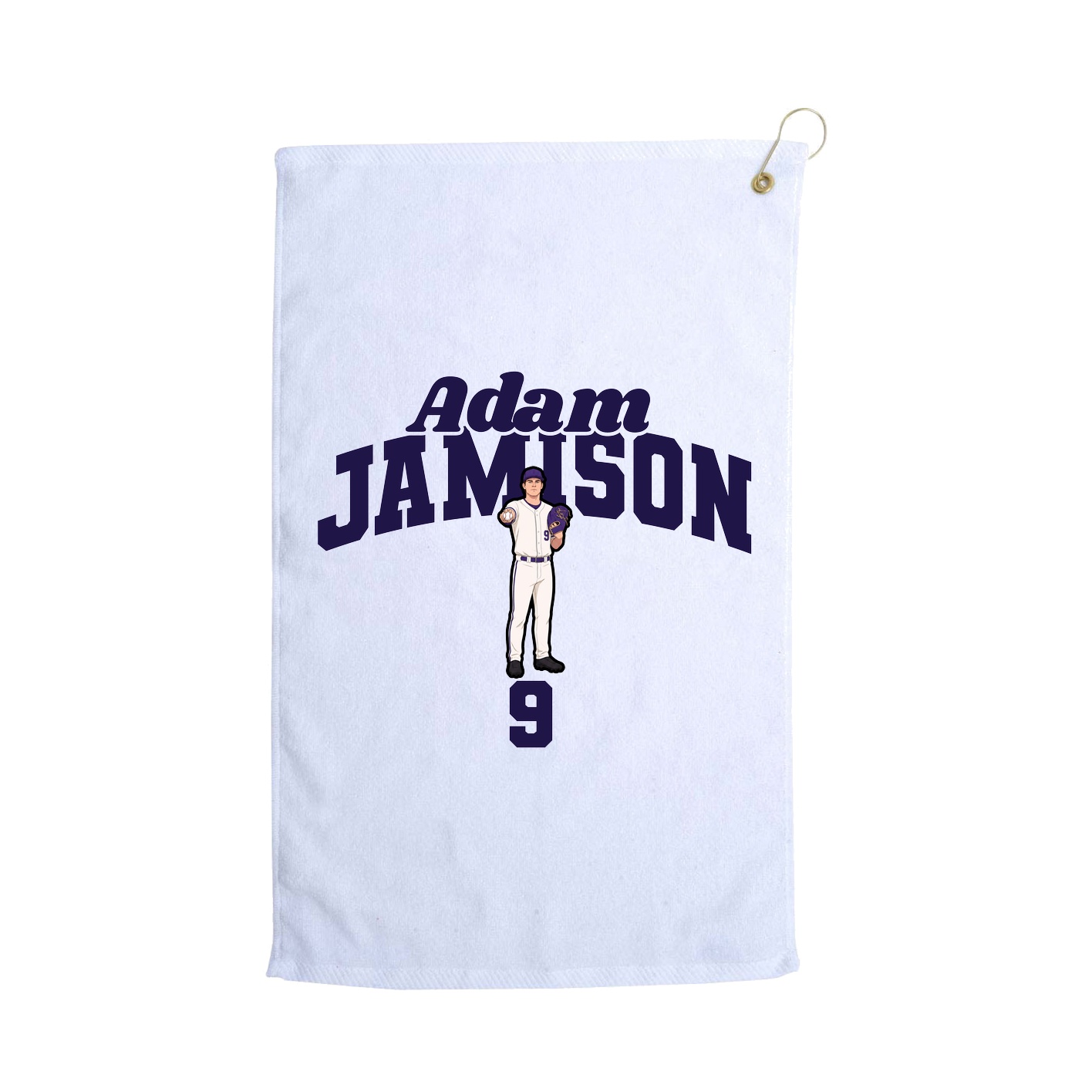 Golf Towel — Signature Arch in White