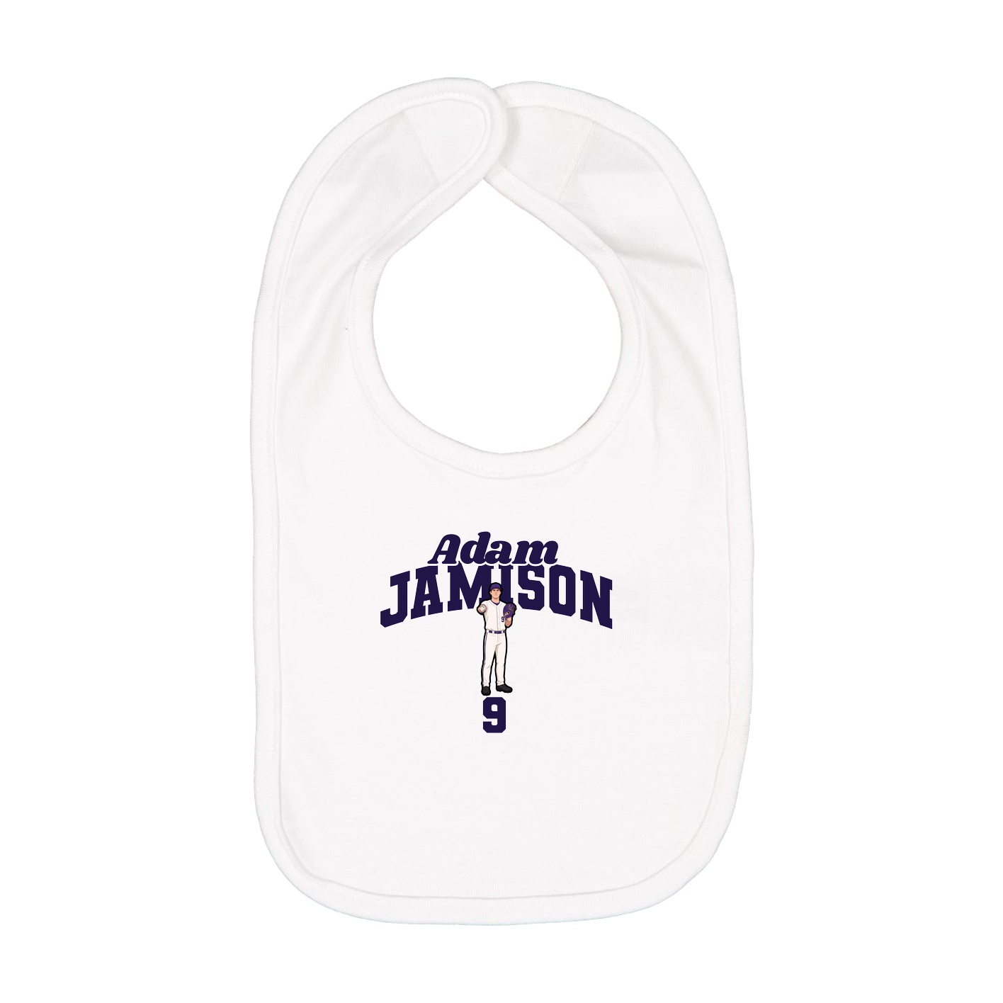 Infant Bib — Signature Arch in White