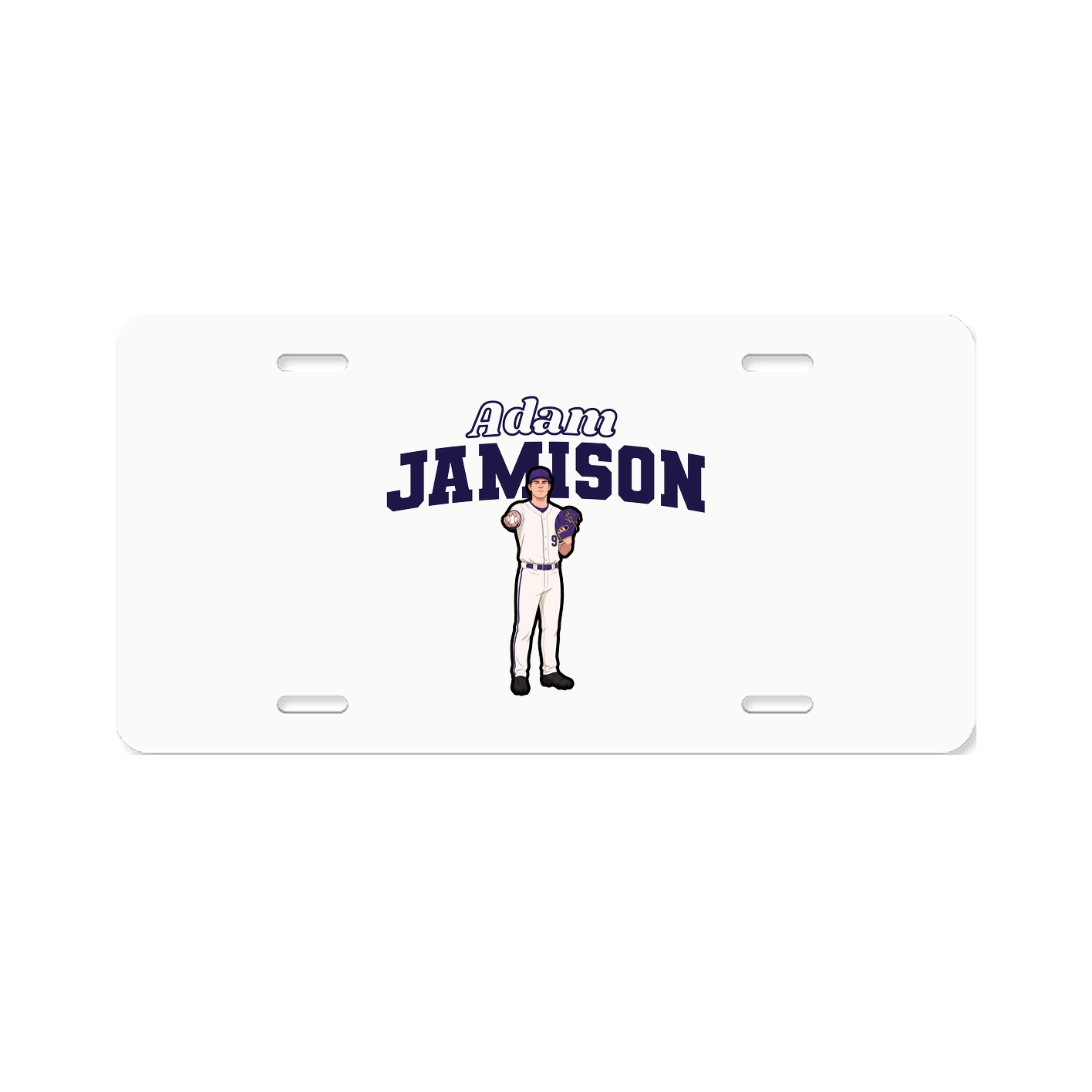 License Plate — Name Arch in Classic