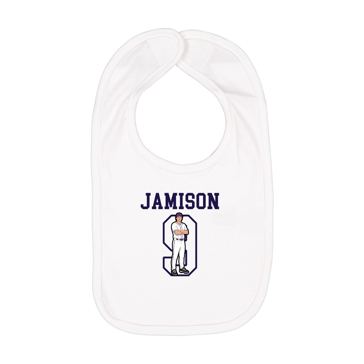 Infant Bib — Shirsey in White