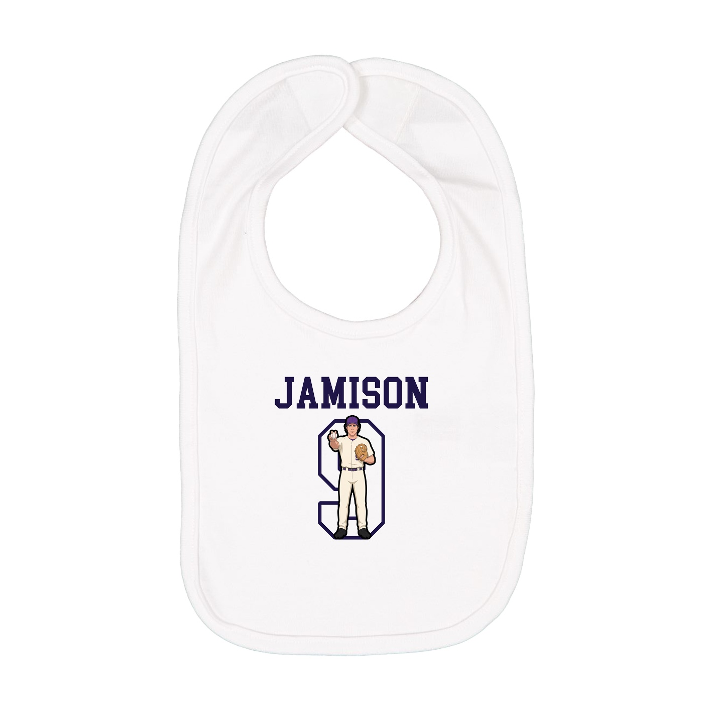 Infant Bib — Shirsey in White