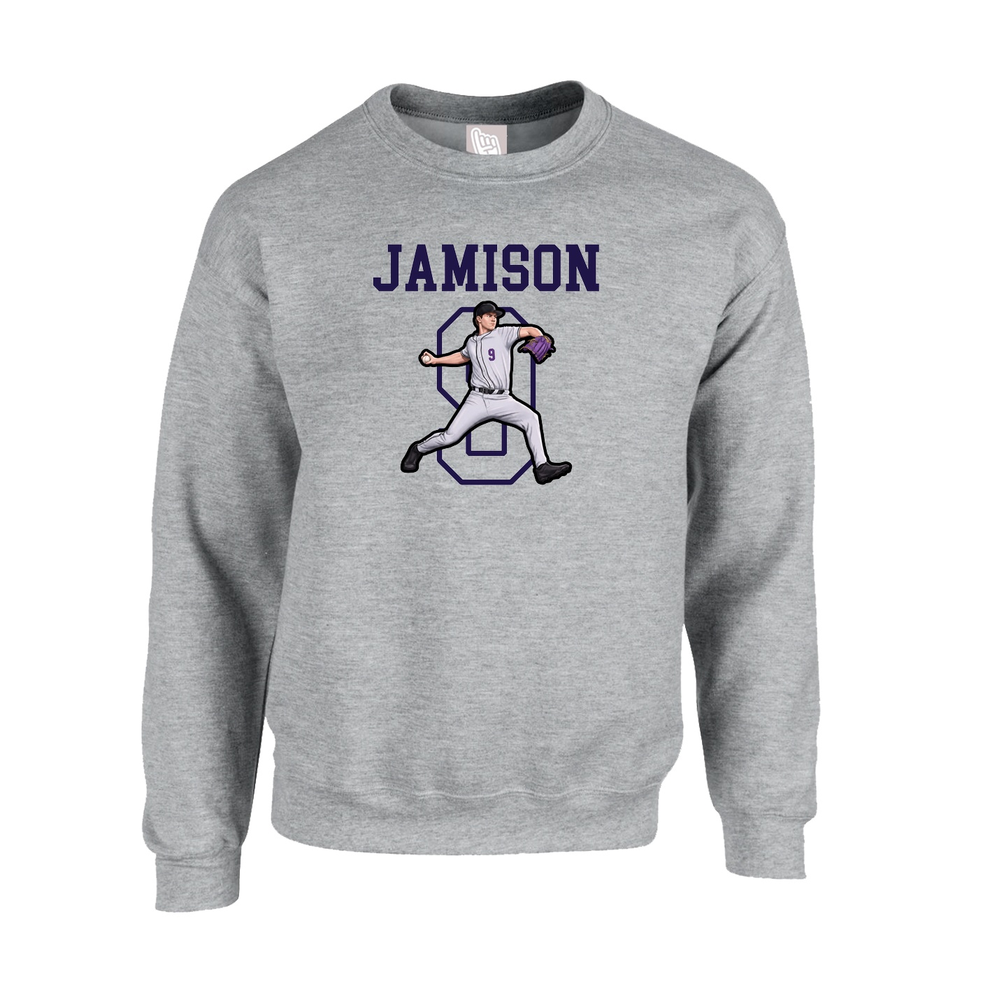 Fleece Crew — Shirsey in Grey