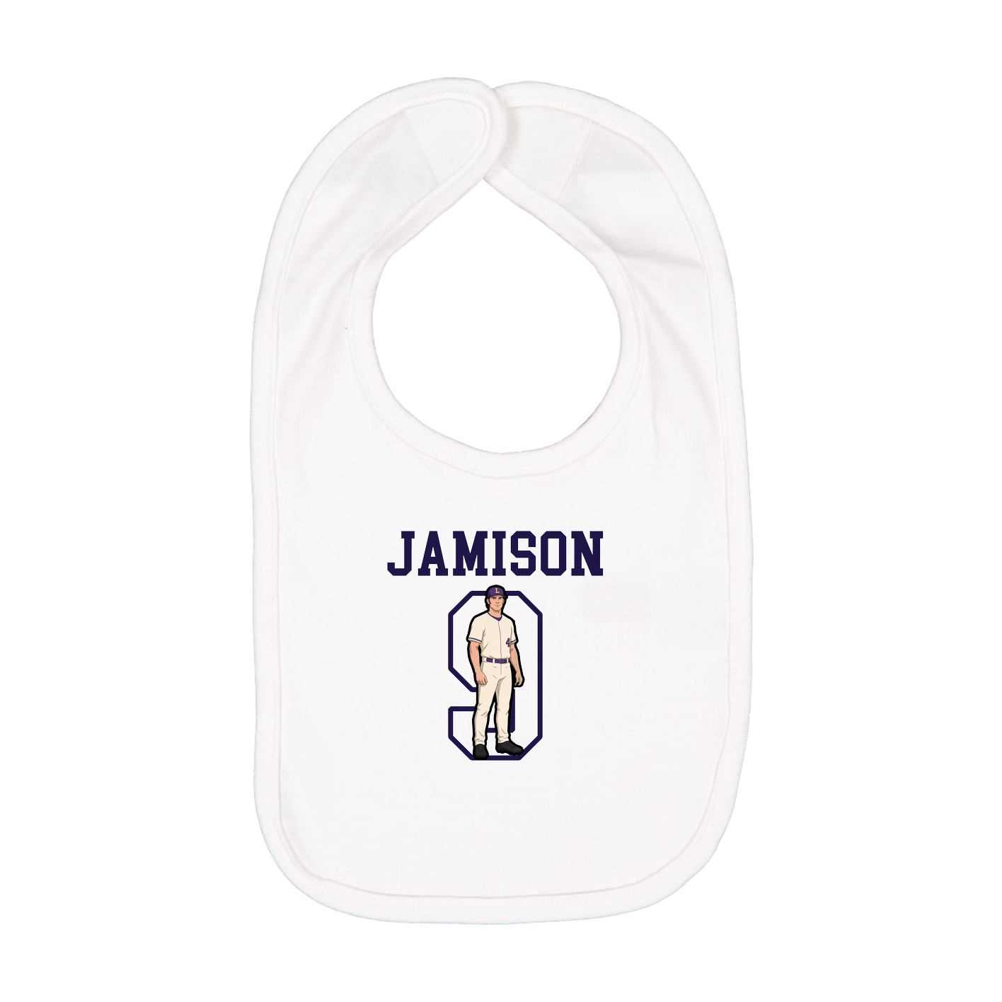 Infant Bib — Shirsey in White