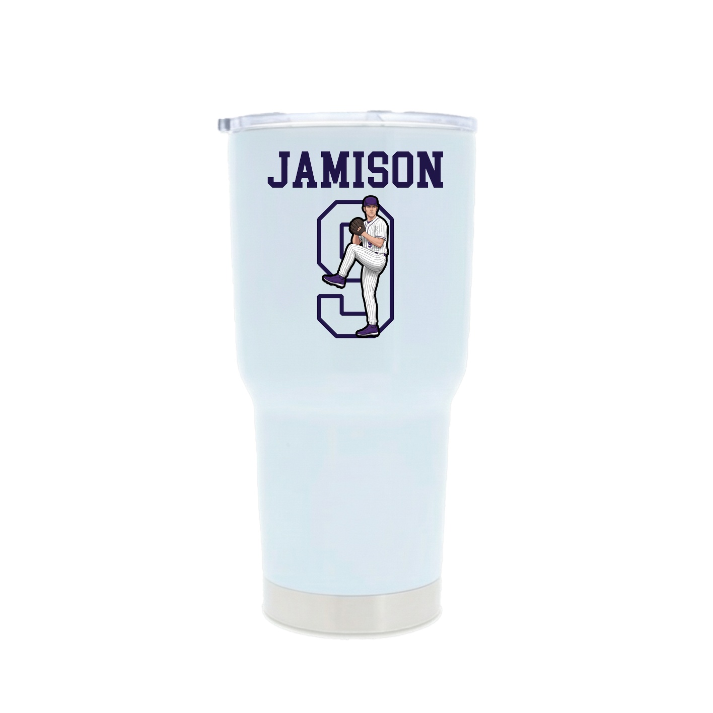 30oz Stainless Steel Tumbler — Shirsey in White