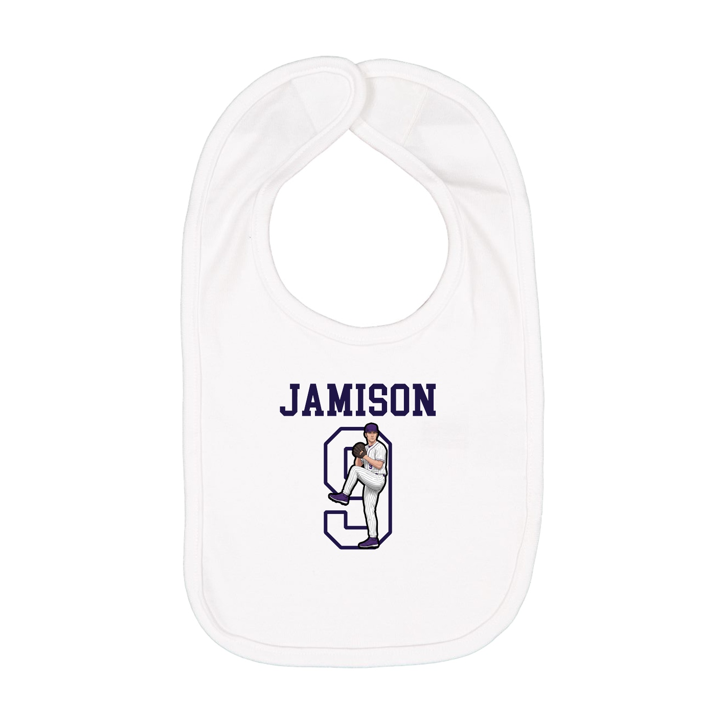 Infant Bib — Shirsey in White
