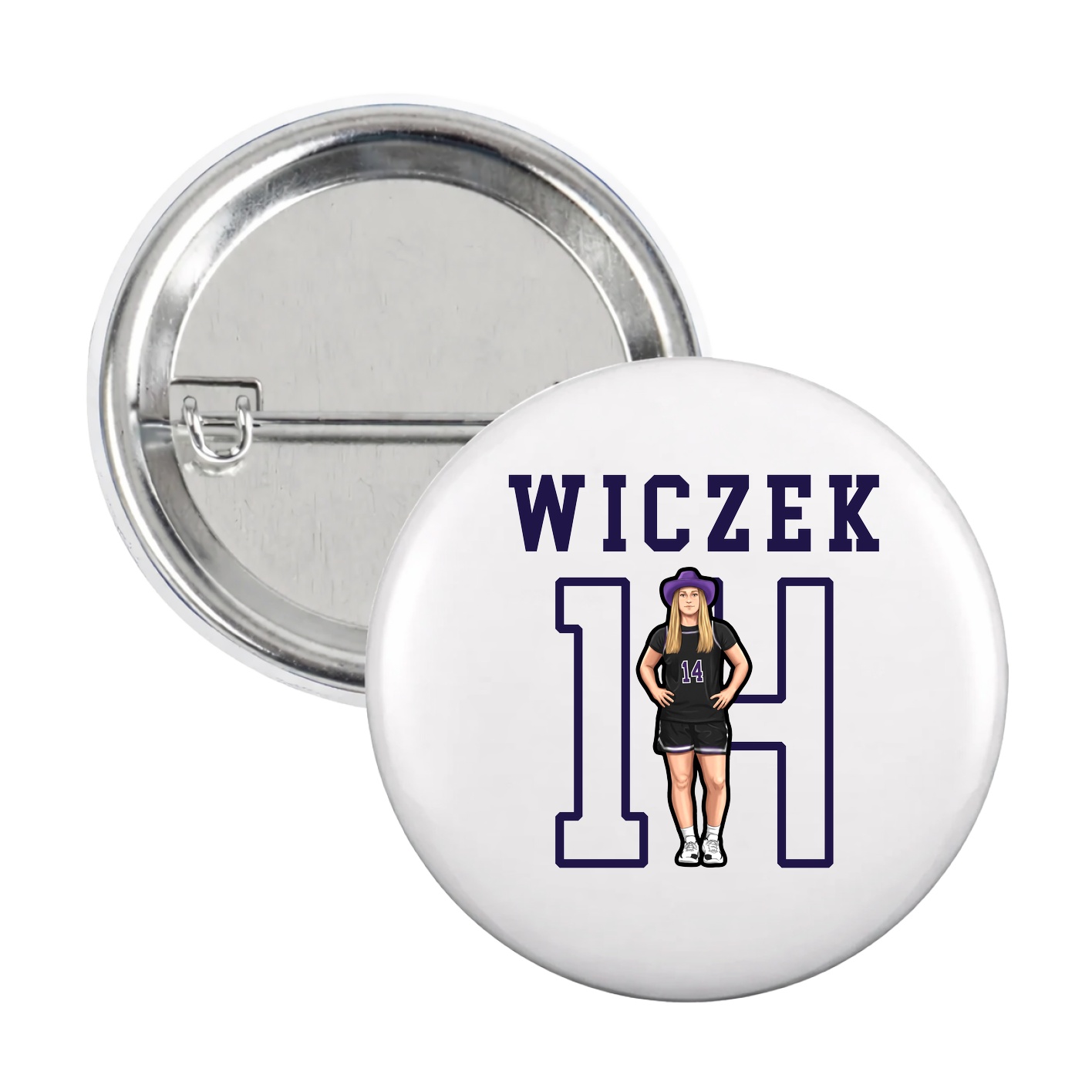 Game Day Button — Shirsey in White