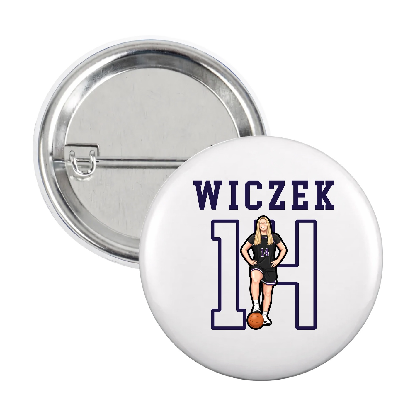 Game Day Button — Shirsey in White