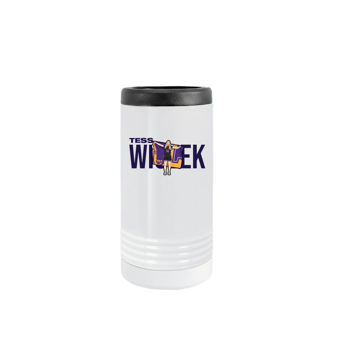 Slim Beverage Holder — Player Name in White