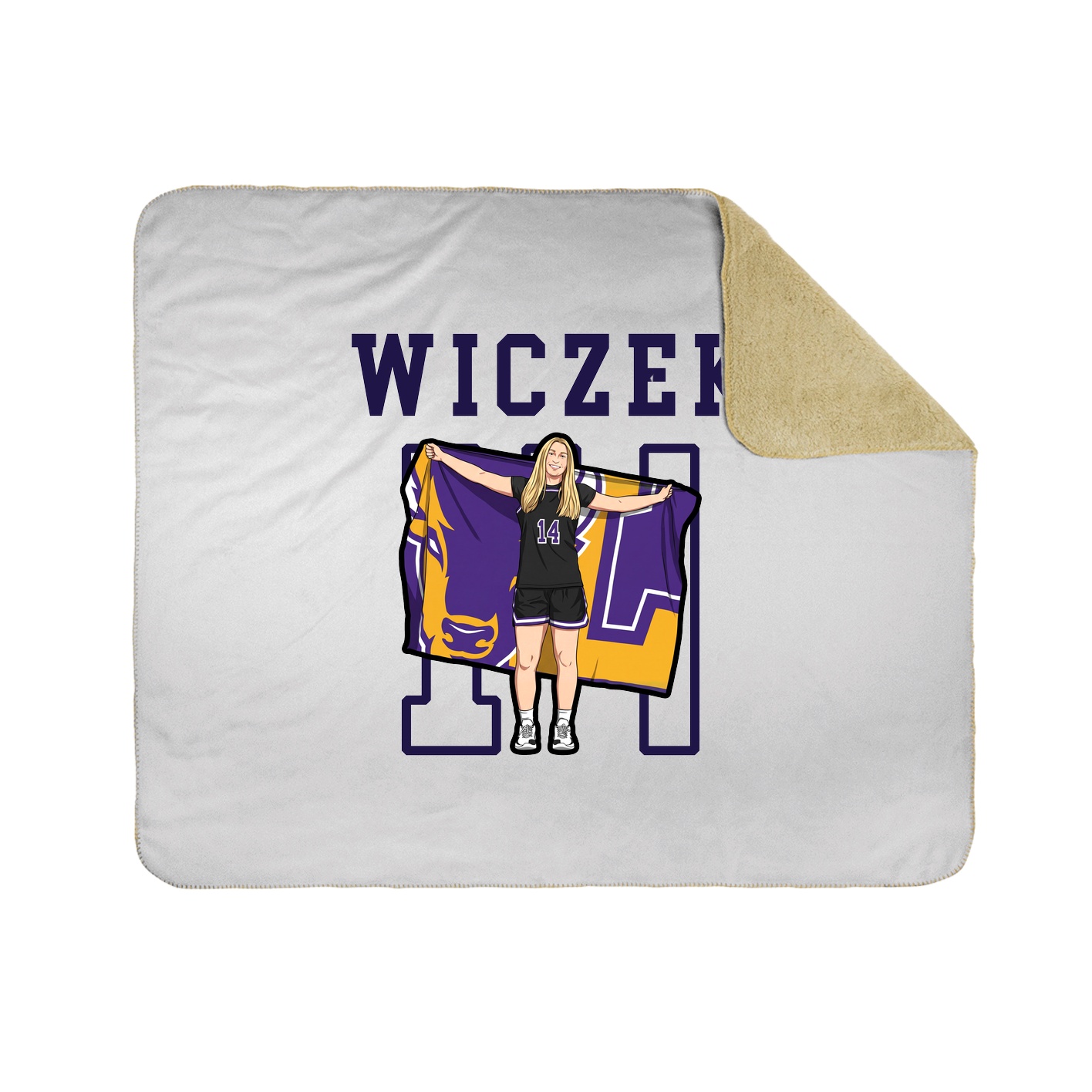 Throw Blanket — Shirsey in White