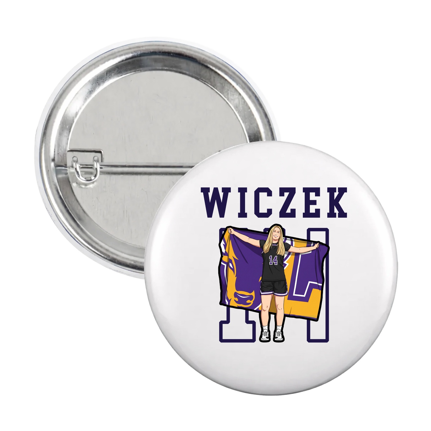 Game Day Button — Shirsey in White
