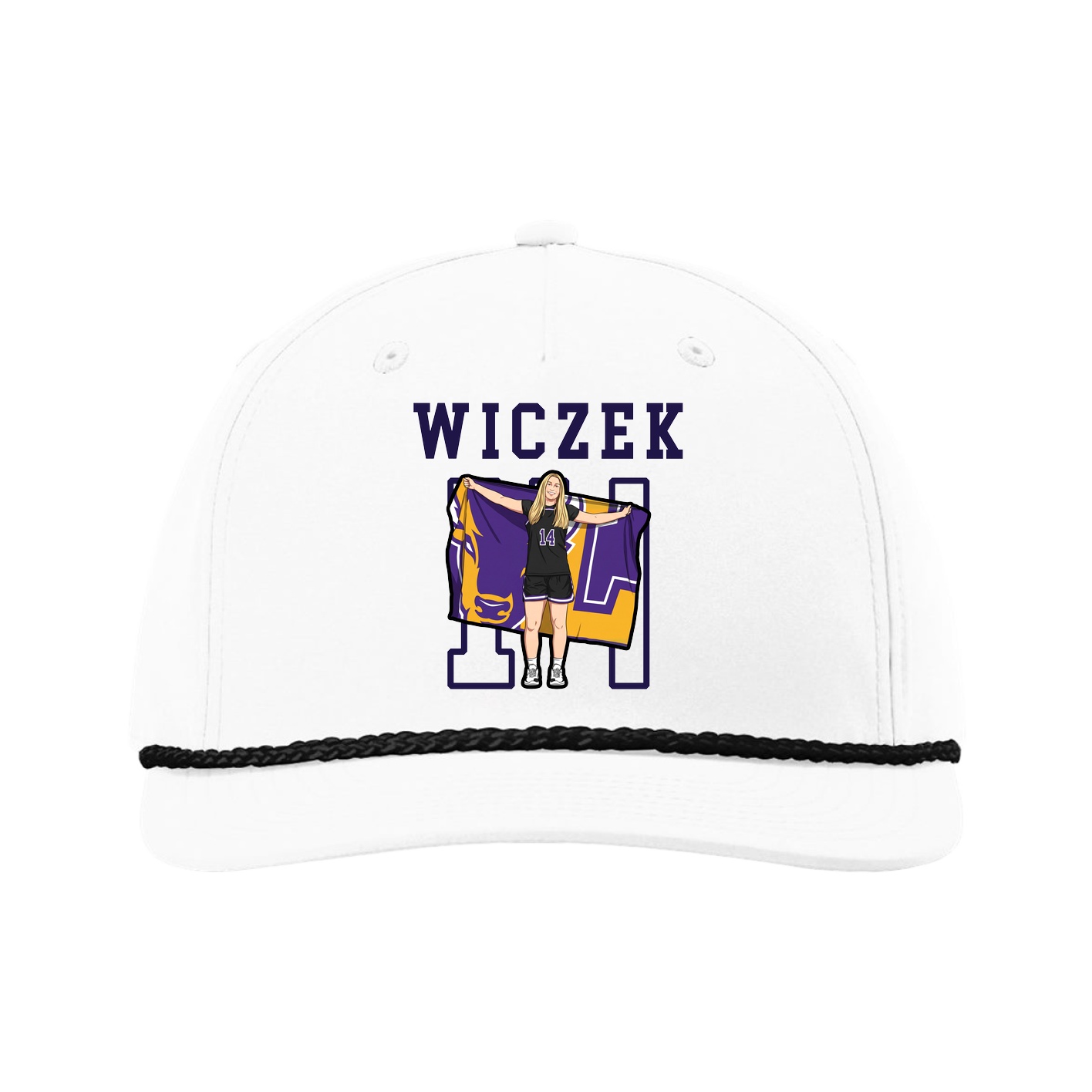 Five-Panel Classic Rope Cap — Shirsey in White