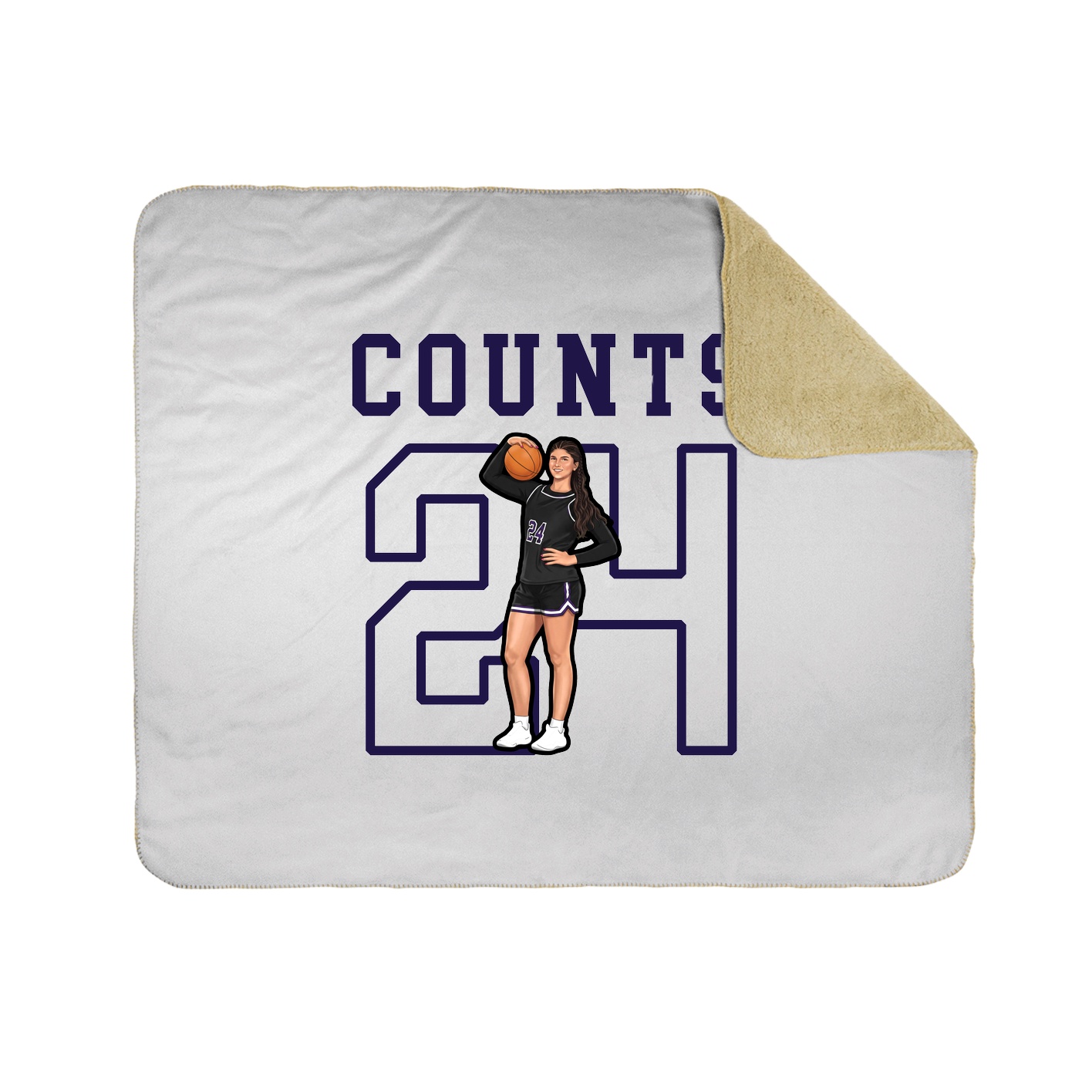 Throw Blanket — Shirsey in White