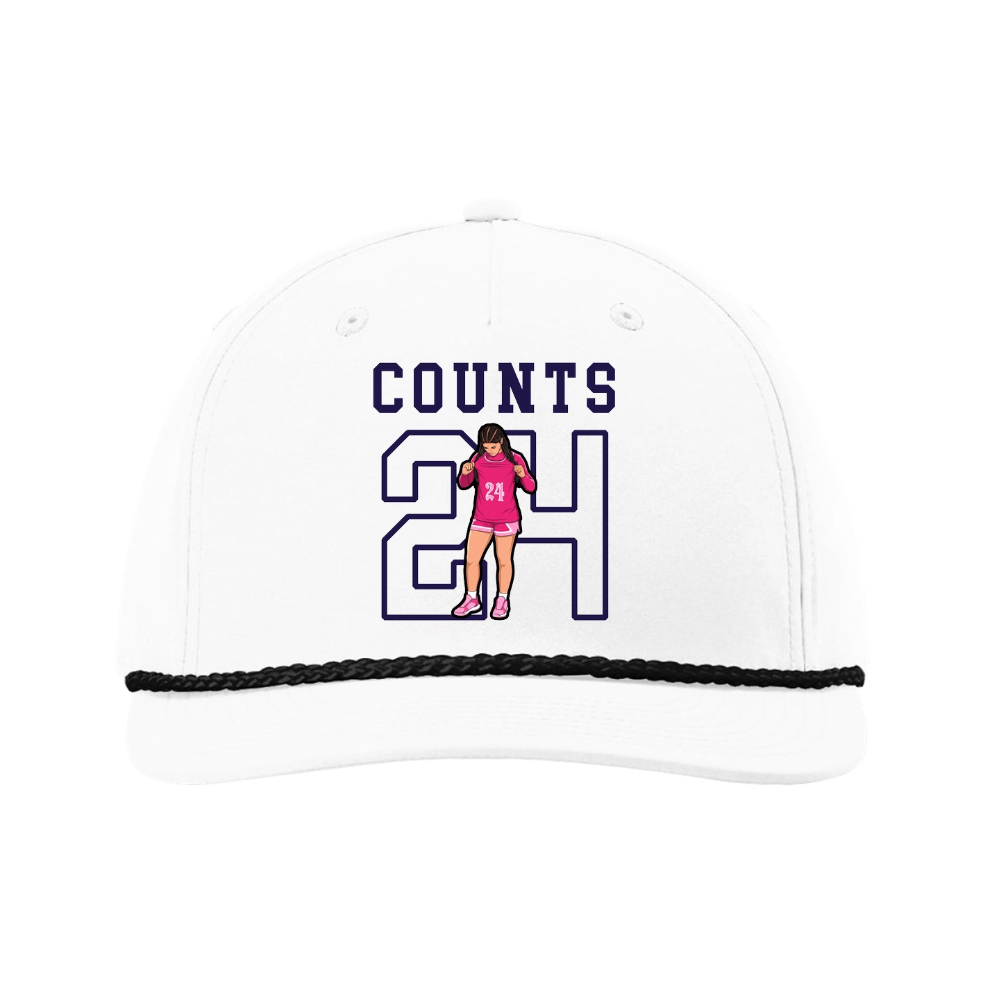 Five-Panel Classic Rope Cap — Shirsey in White