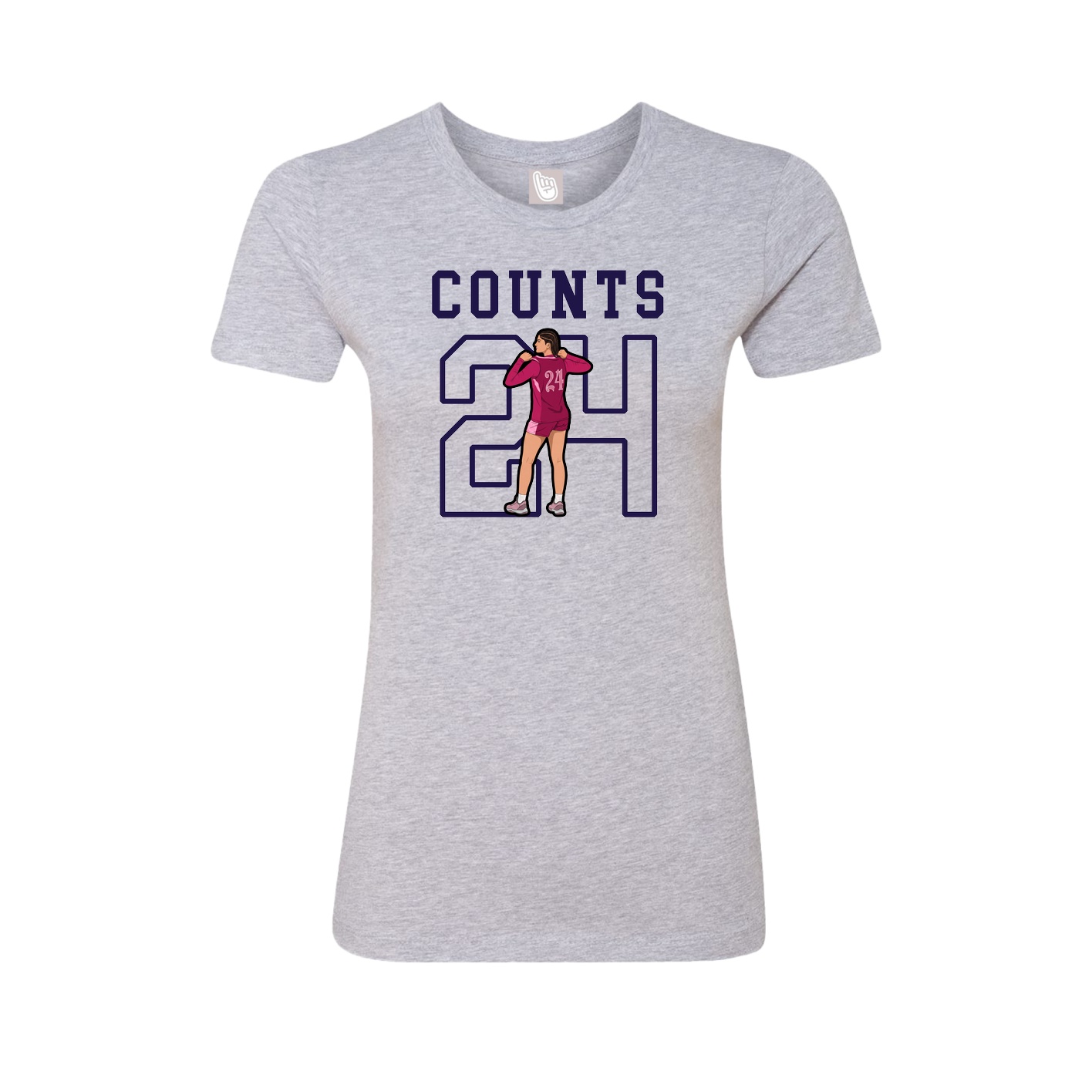 Fitted Women's Tee — Shirsey in Grey