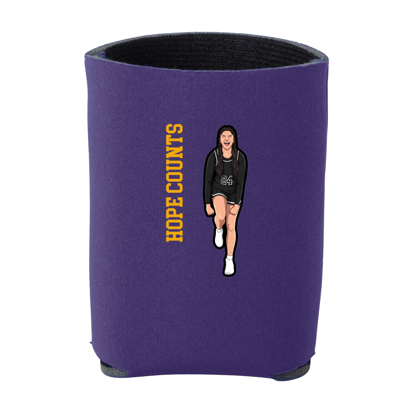 Can Holder — Name Vertical in Purple