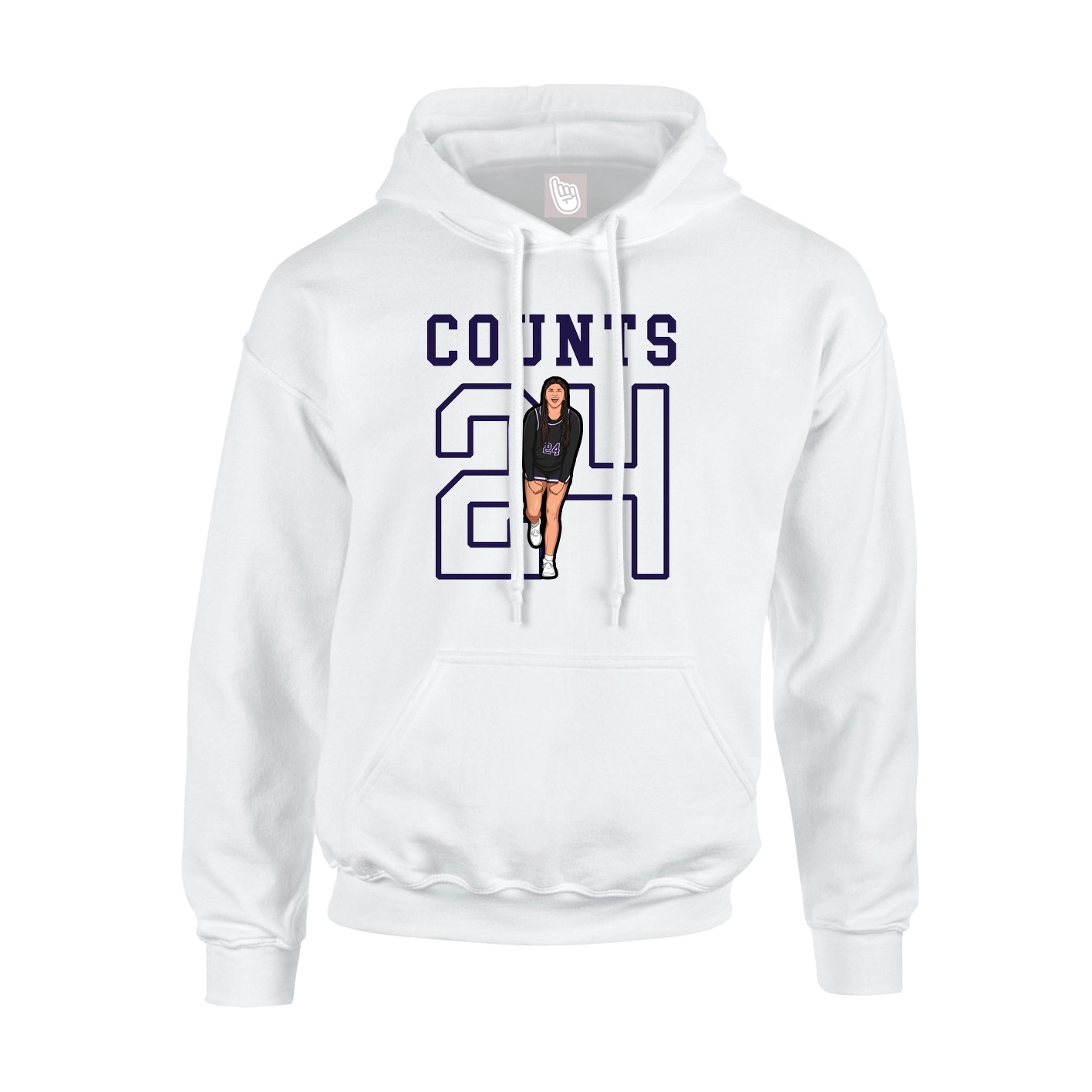 Hoodie — Shirsey in White