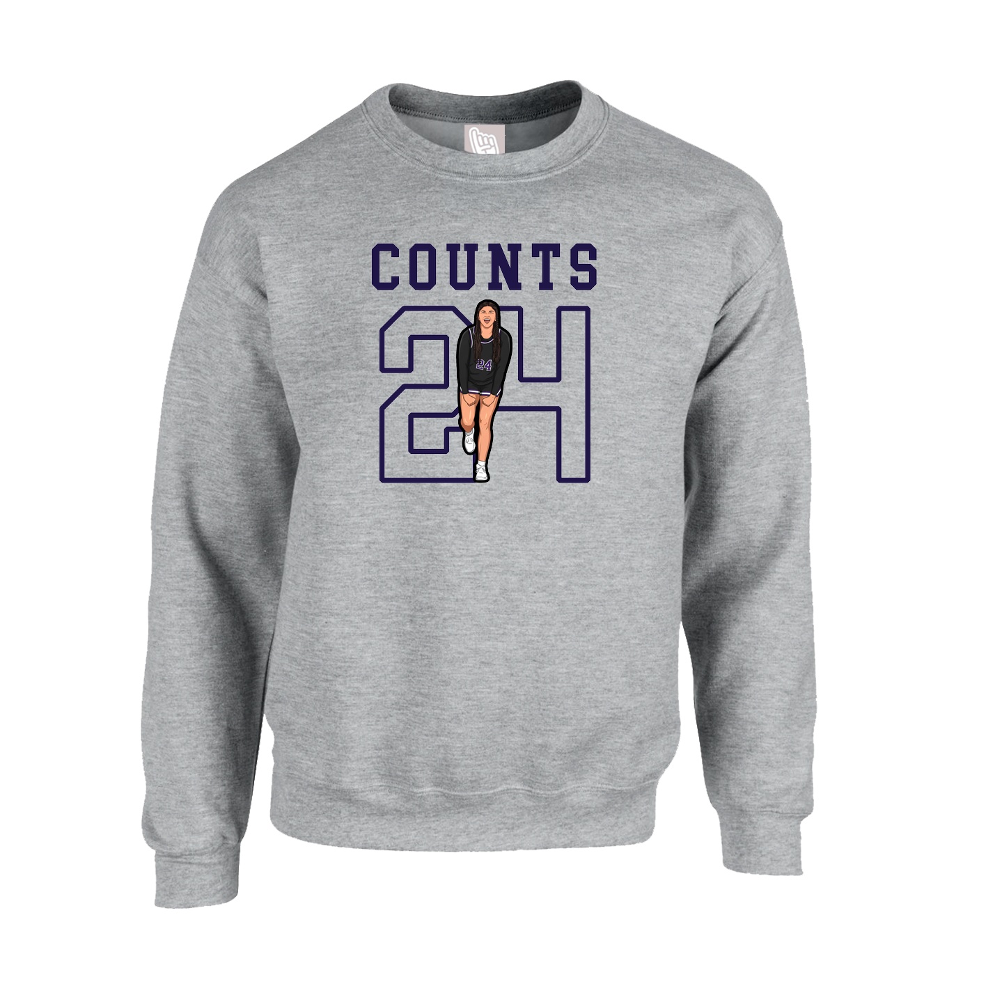 Fleece Crew — Shirsey in Grey