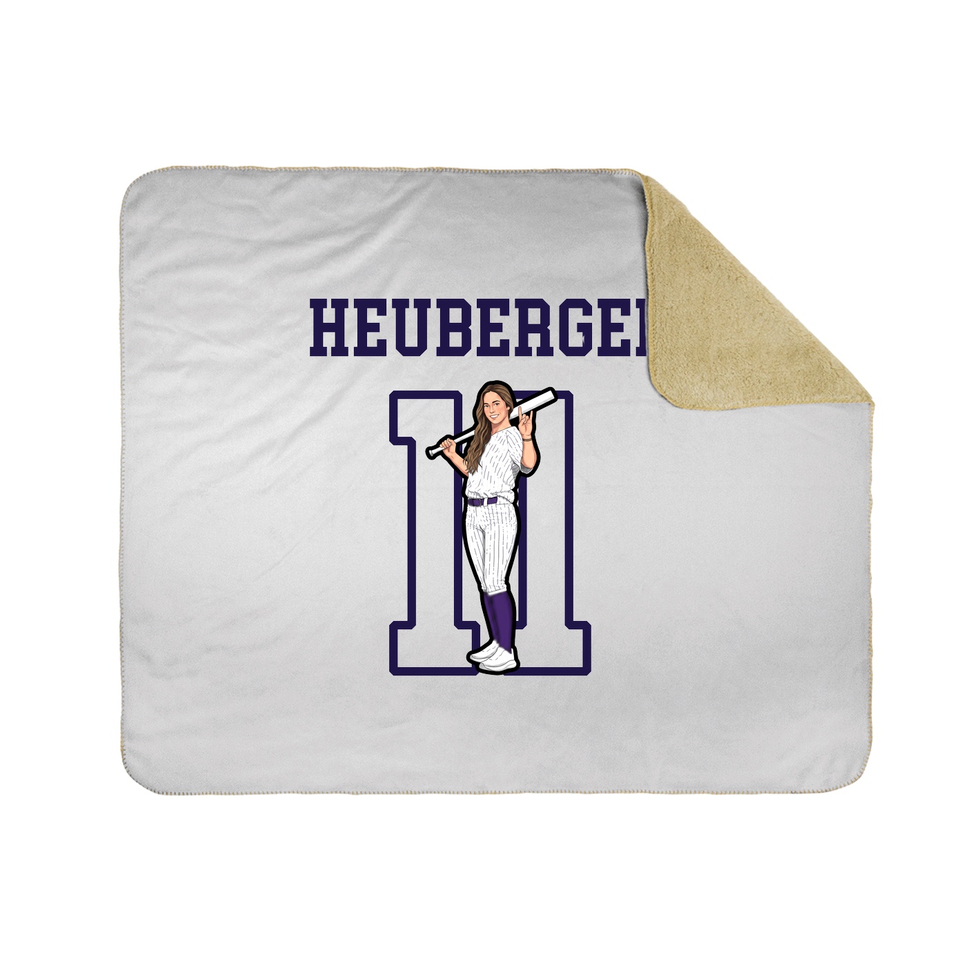 Throw Blanket — Shirsey in White