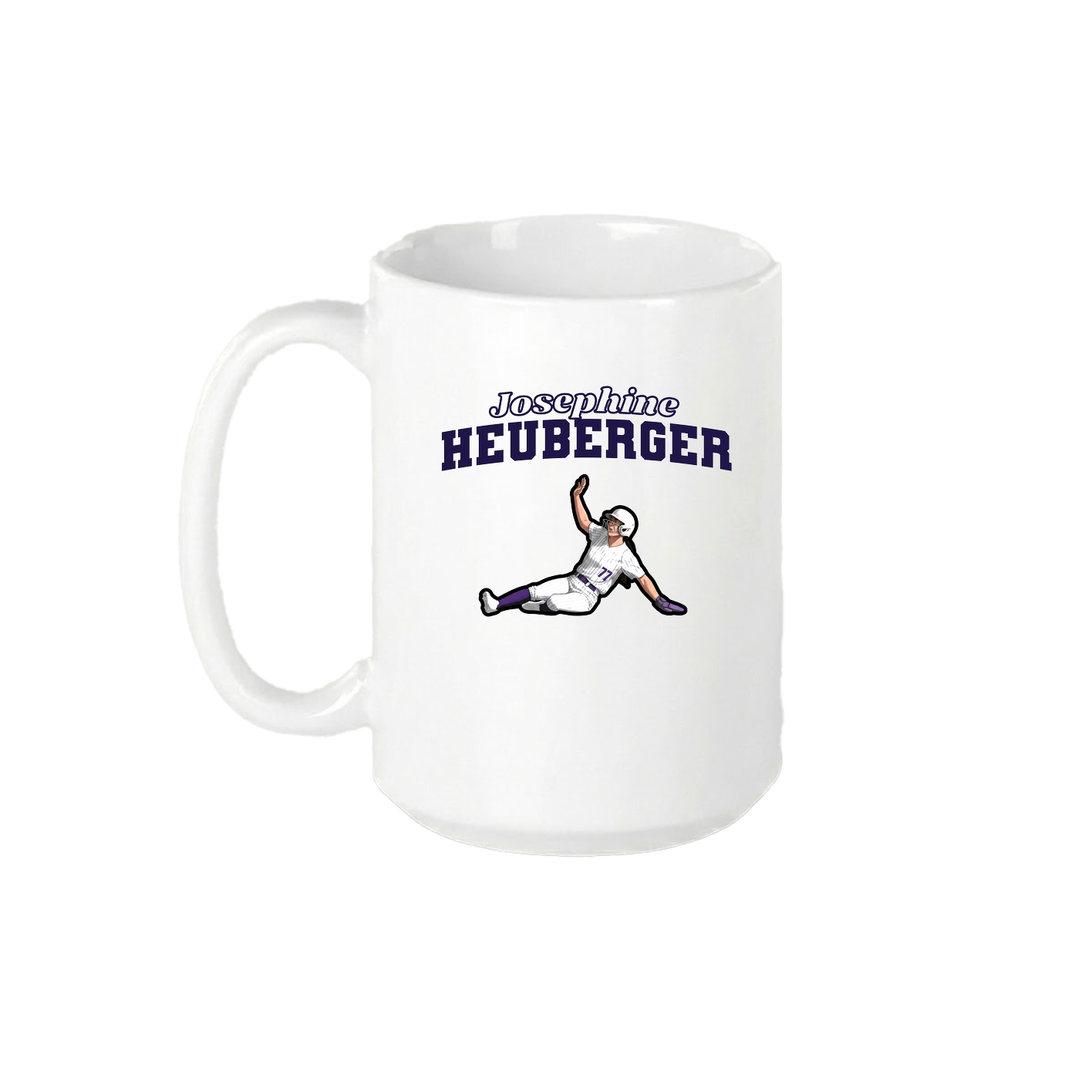 15oz Coffee Mug — Name Arch in White