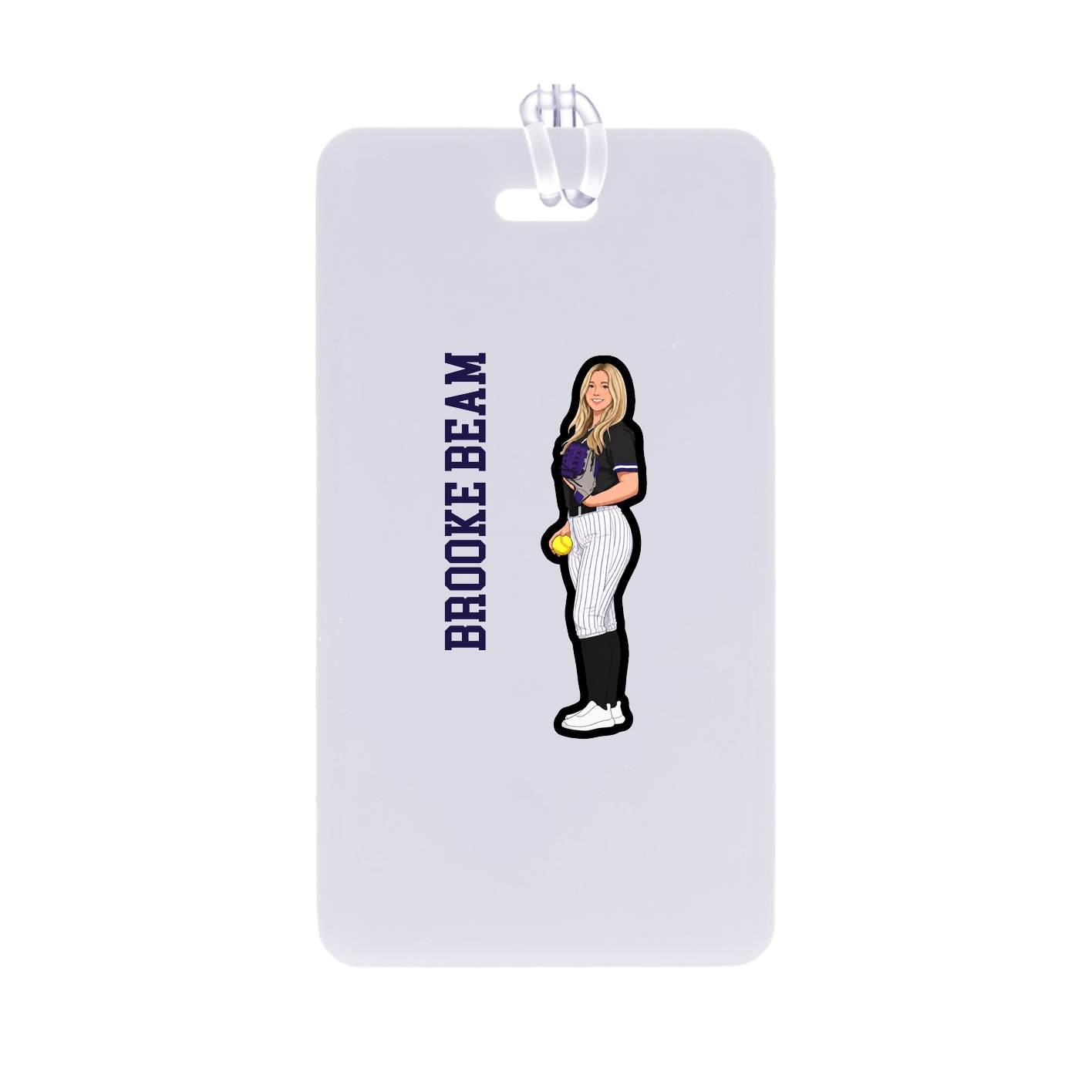 Bag Tag — Name Vertical in Classic