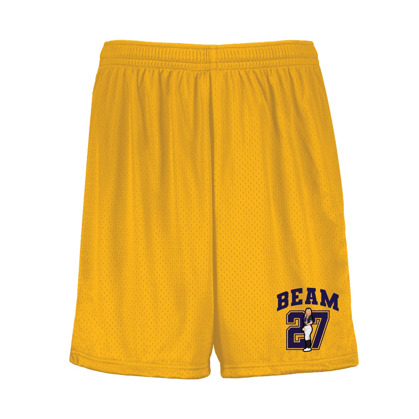 Shorts — Number in Gold