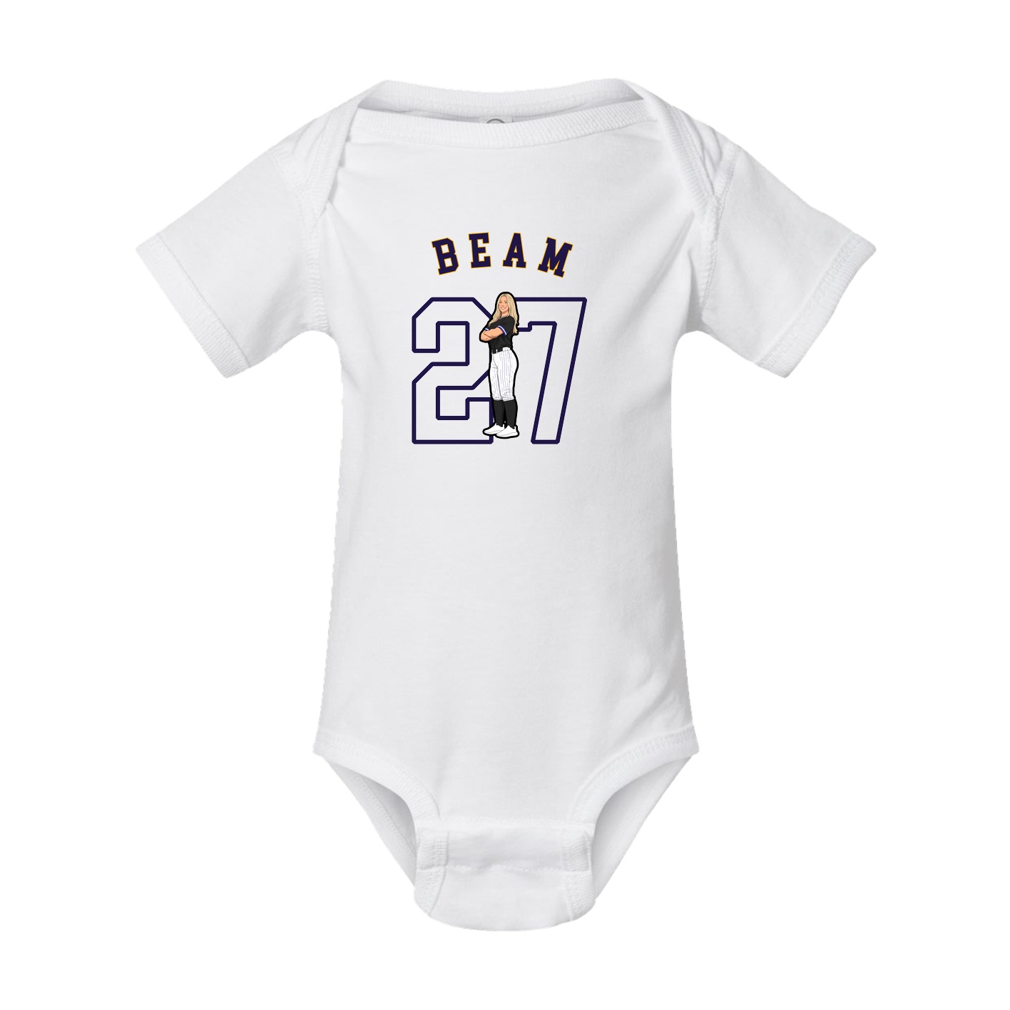 Baby Onesie — Shirsey Arch in White