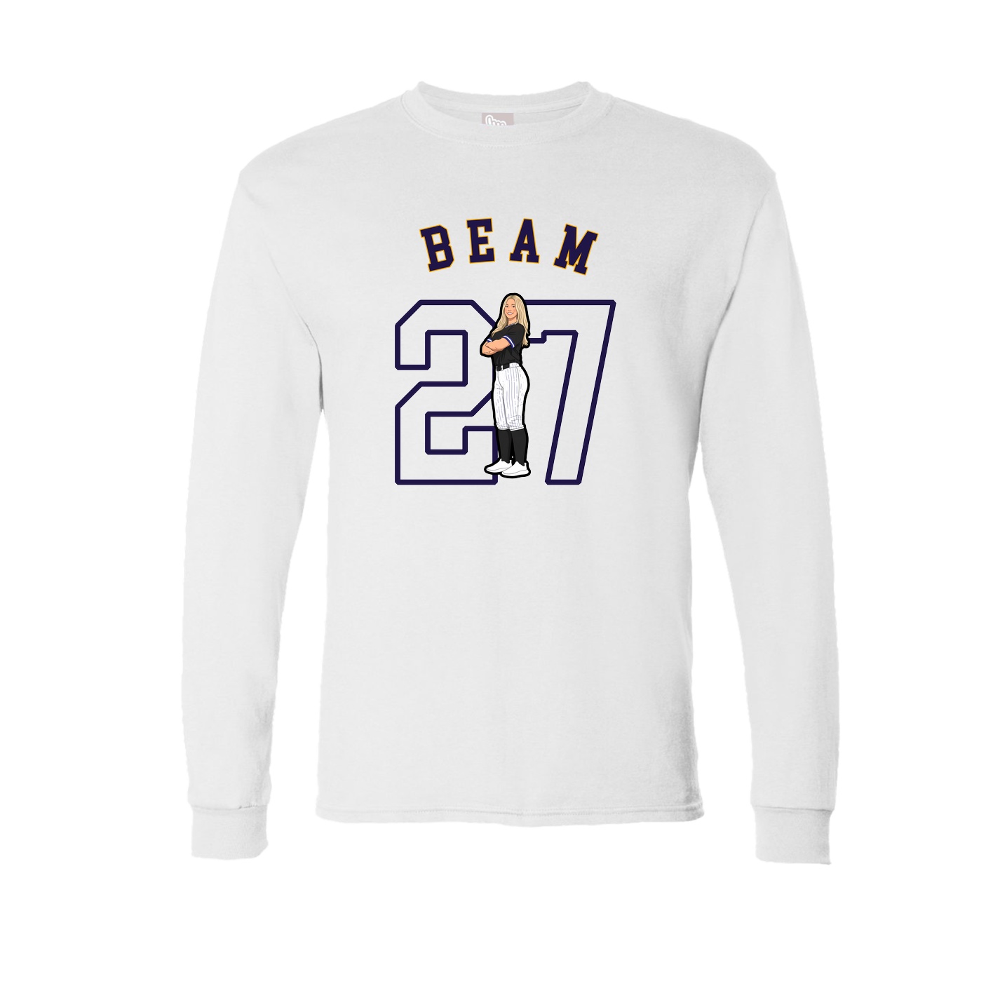 Long Sleeve Tee — Shirsey Arch in White