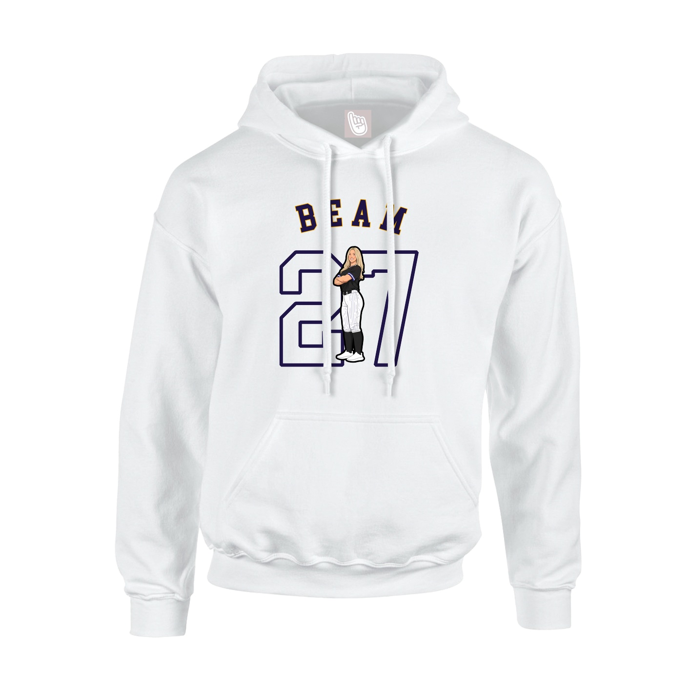 Hoodie — Shirsey Arch in White