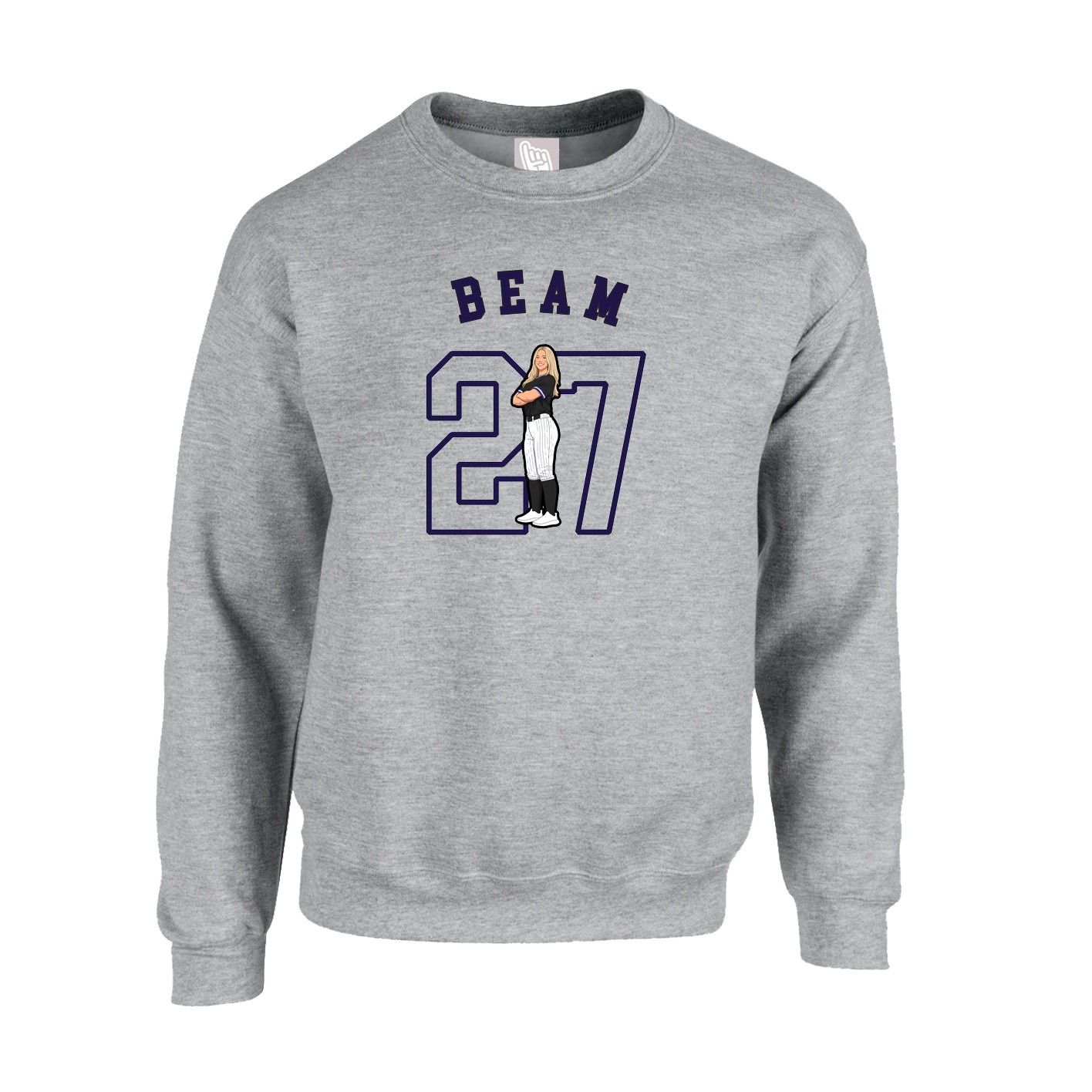 Fleece Crew — Shirsey Arch in Grey