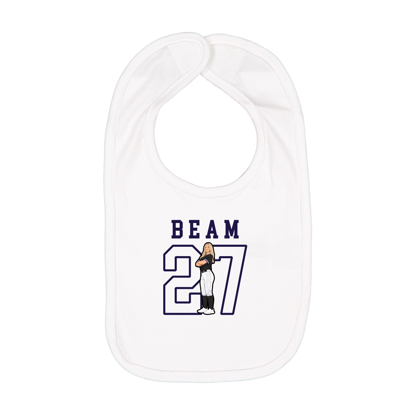 Infant Bib — Shirsey in White