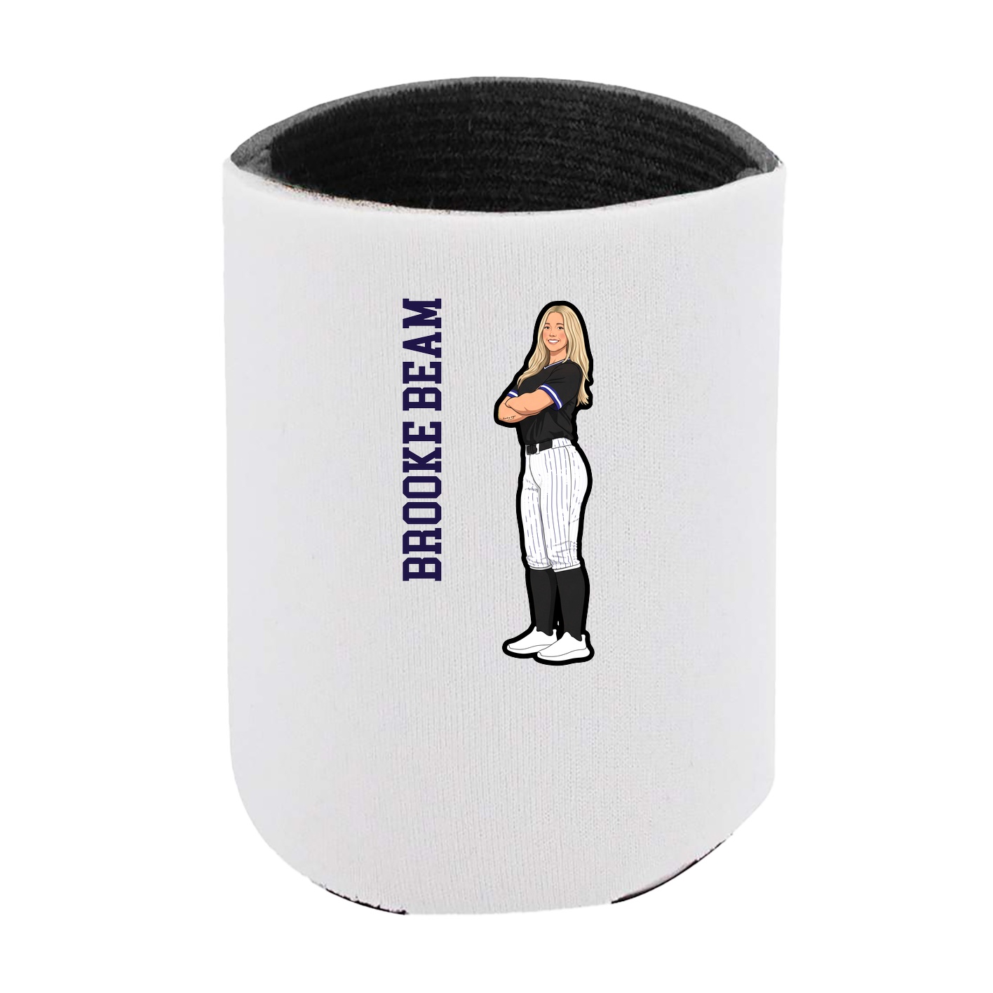 Can Holder — Name Vertical in White