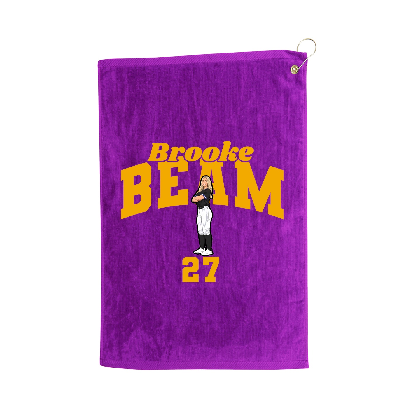 Golf Towel — Signature Arch in Purple