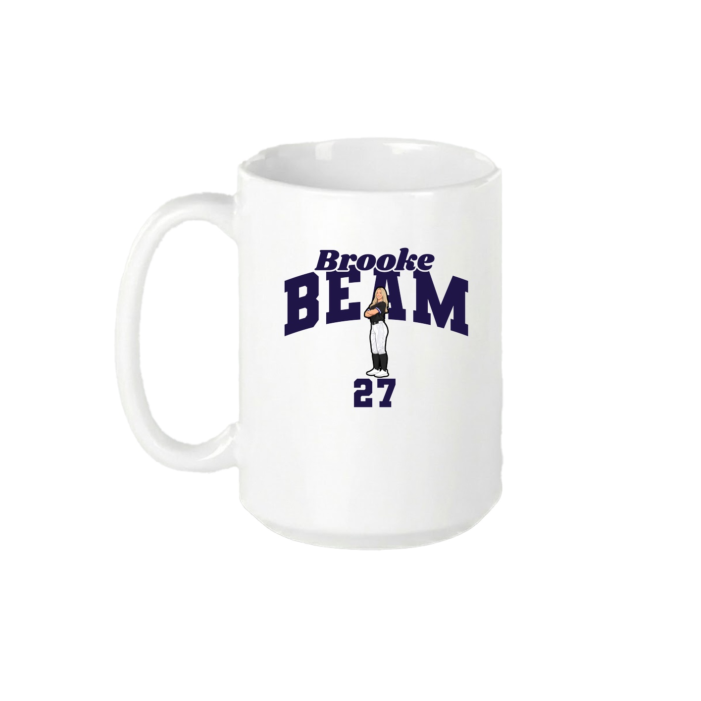 15oz Coffee Mug — Signature Arch in White