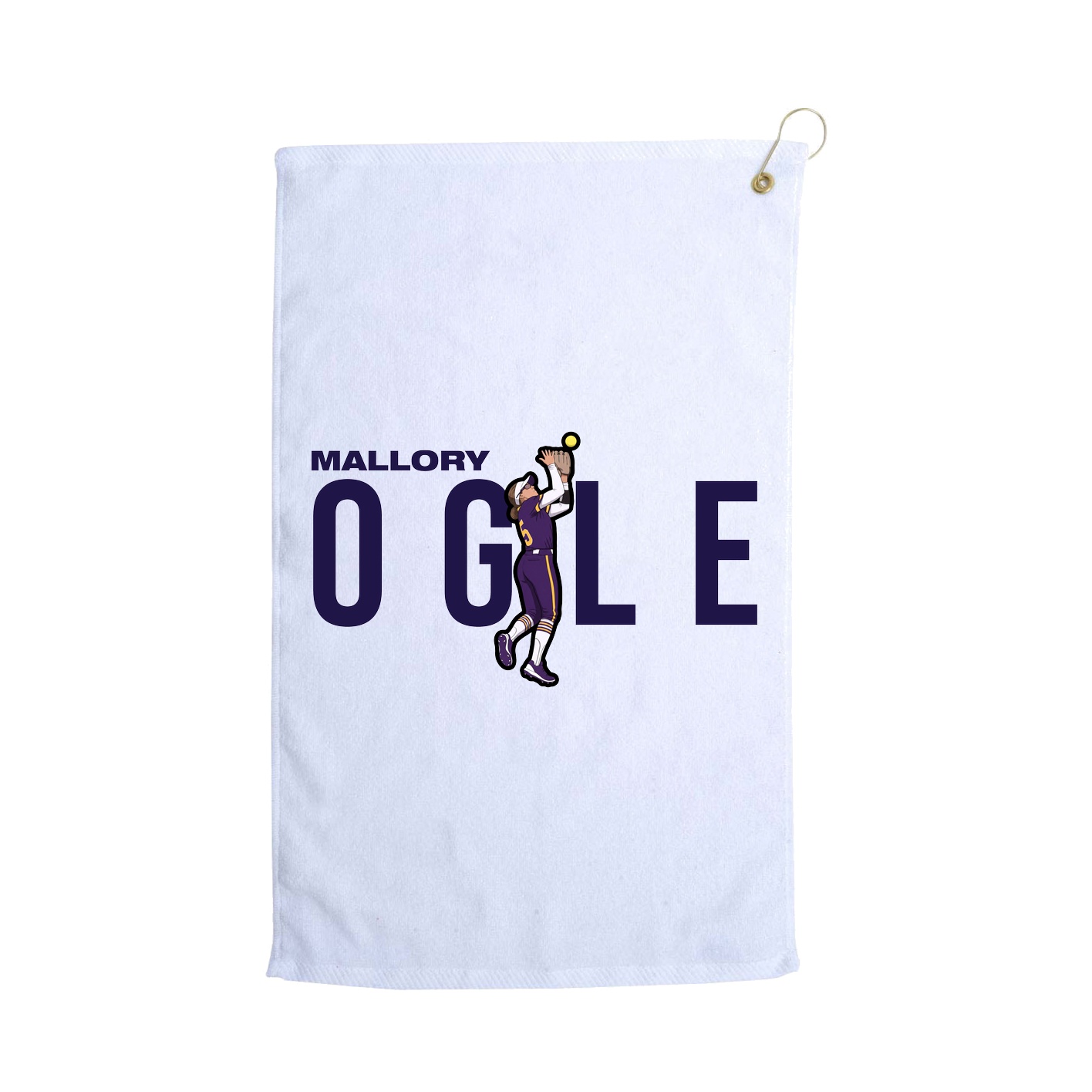 Golf Towel — Player Name in White