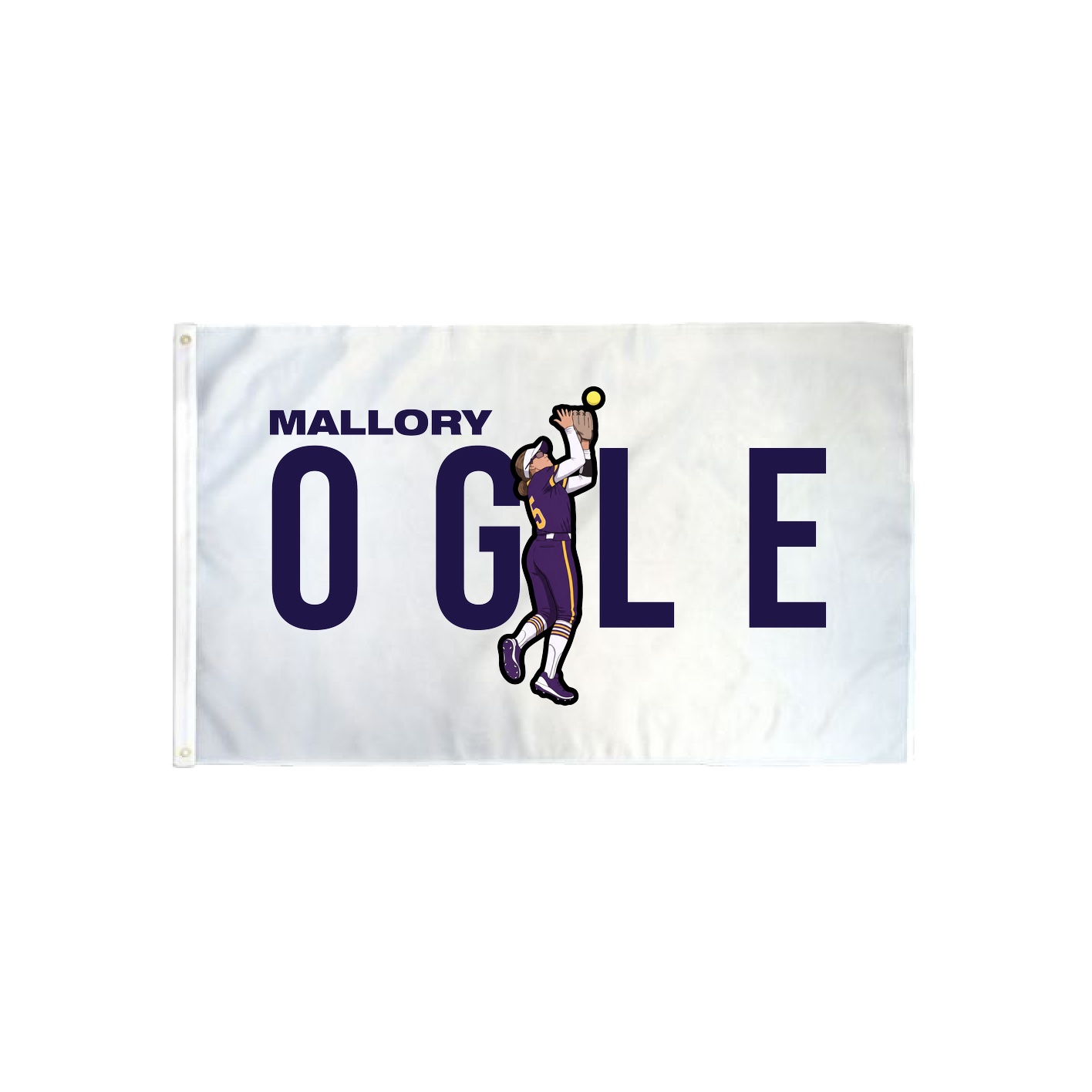 3x5 Flag — Player Name in Classic