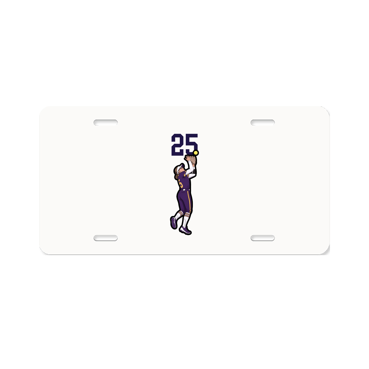 License Plate — Number Top in Classic
