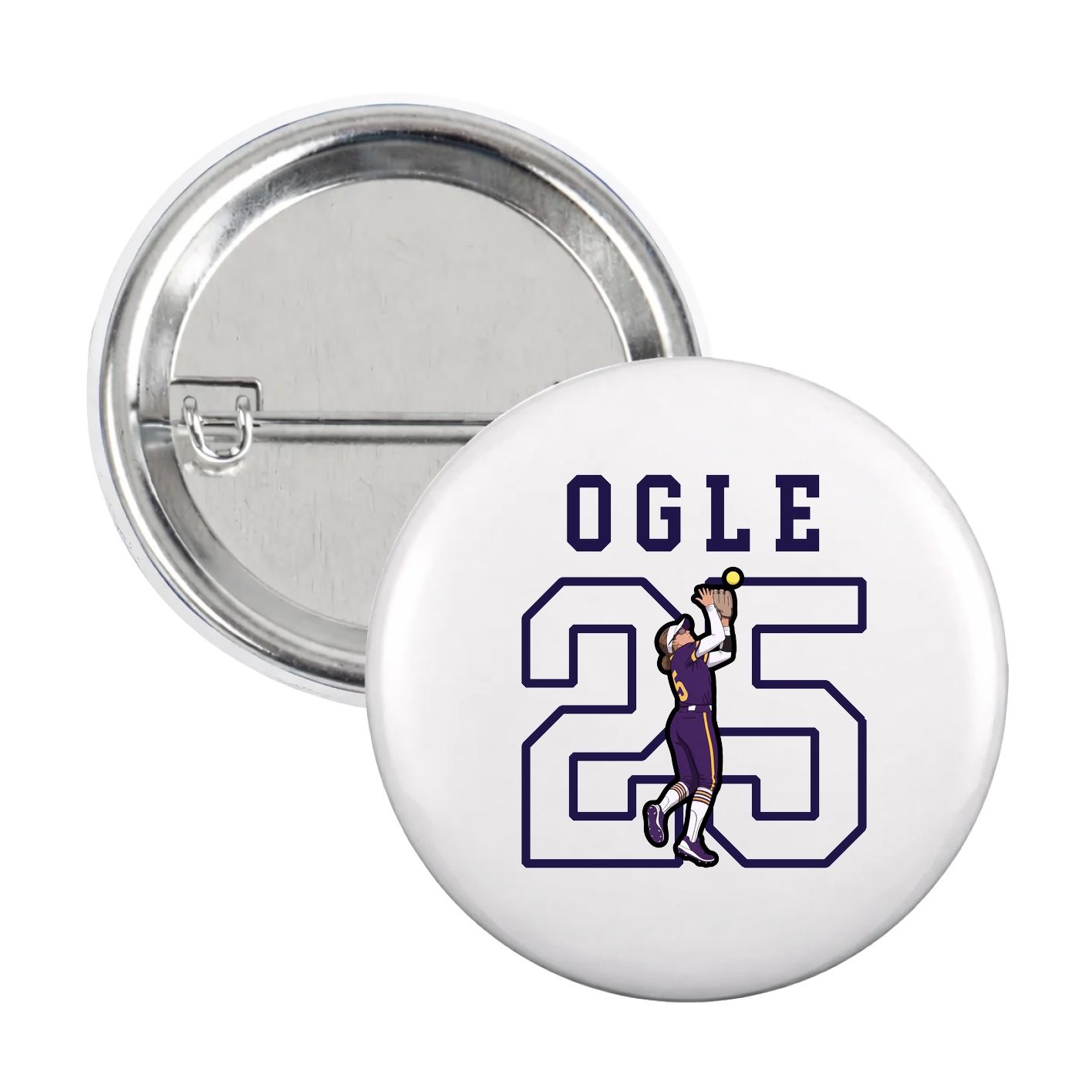 Game Day Button — Shirsey in White