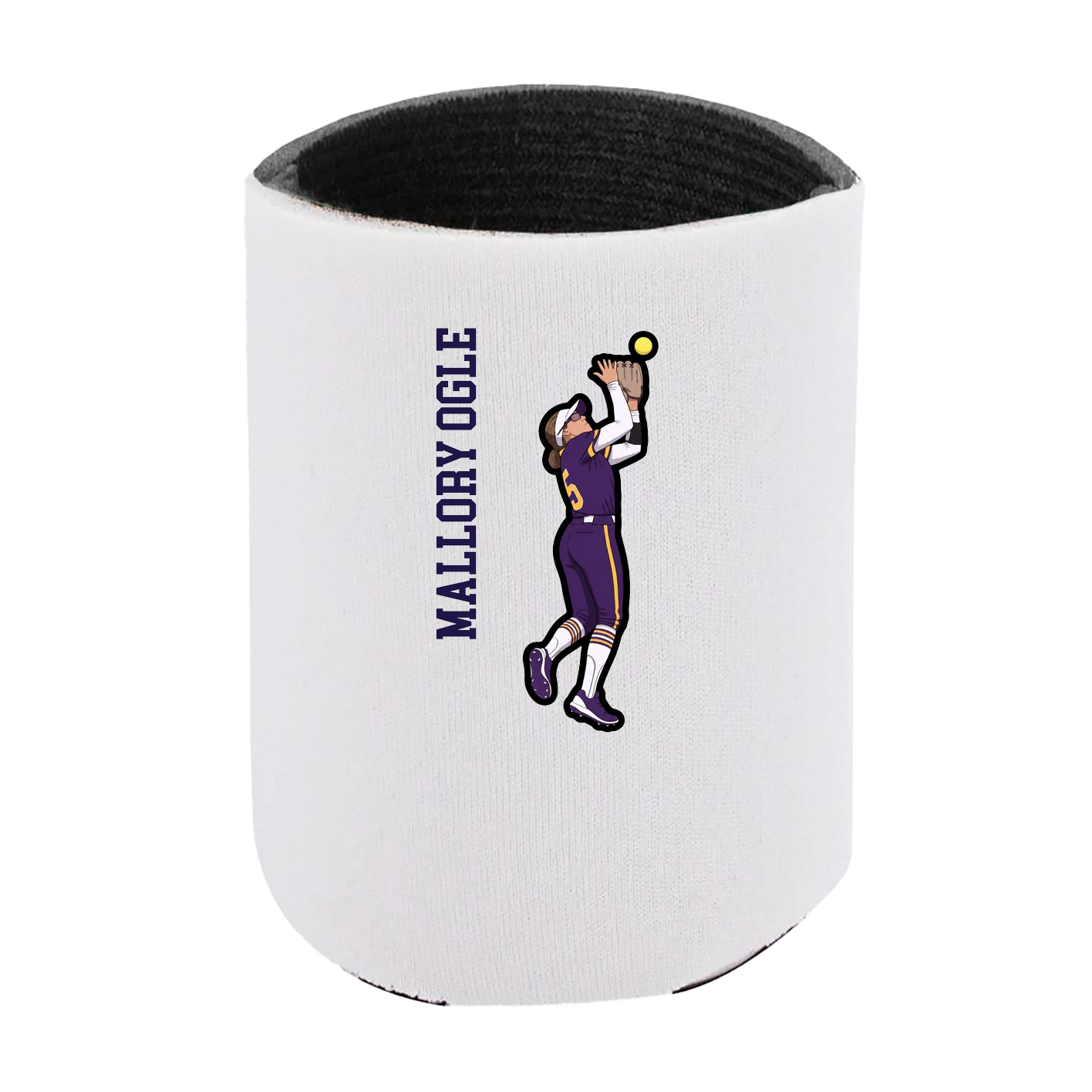 Can Holder — Name Vertical in White