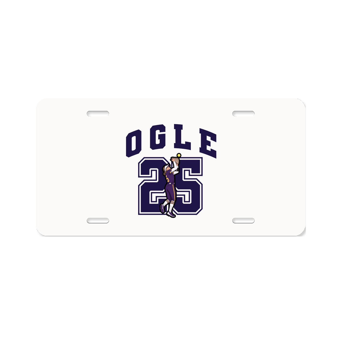 License Plate — Number in Classic