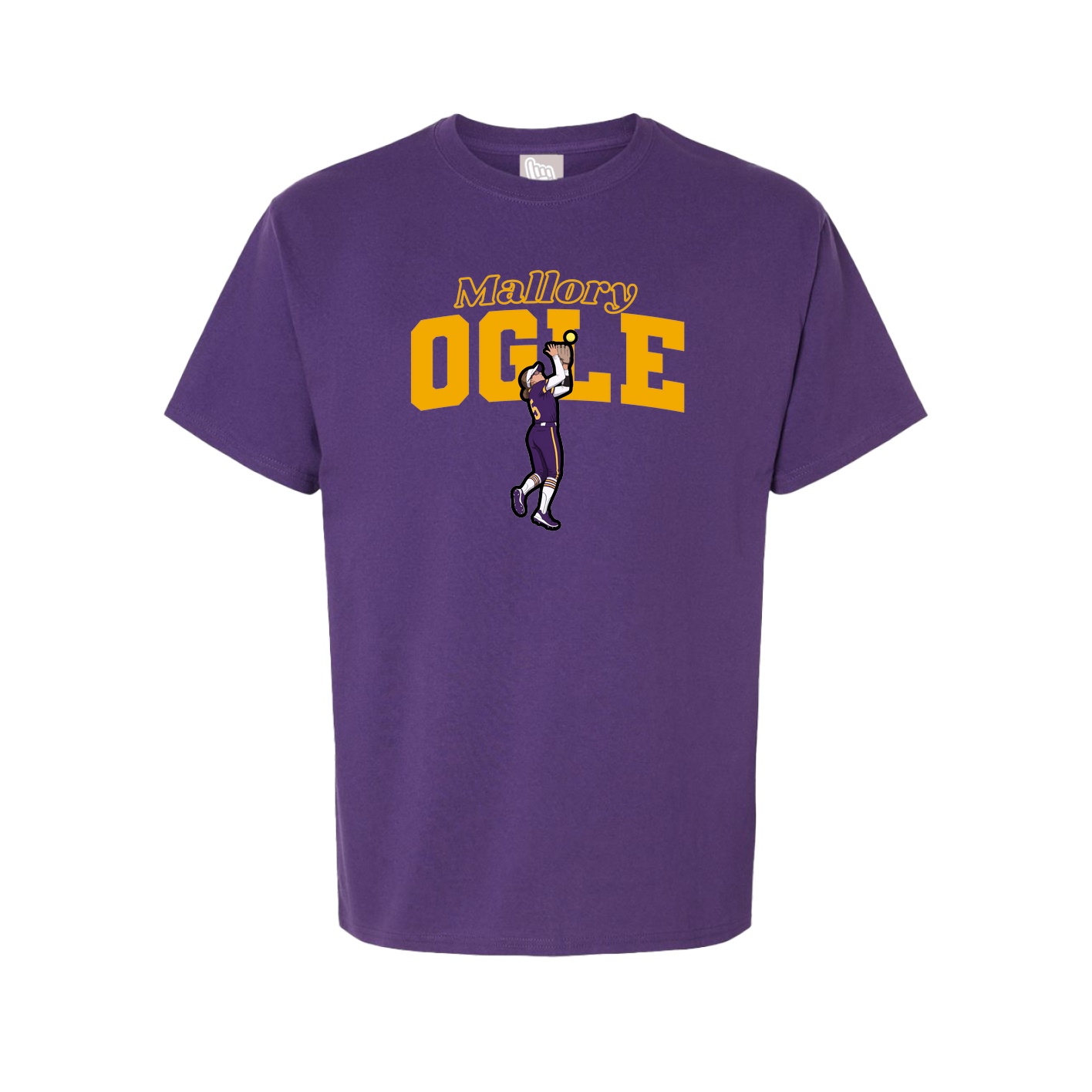 Youth Tee — Name Arch in Purple