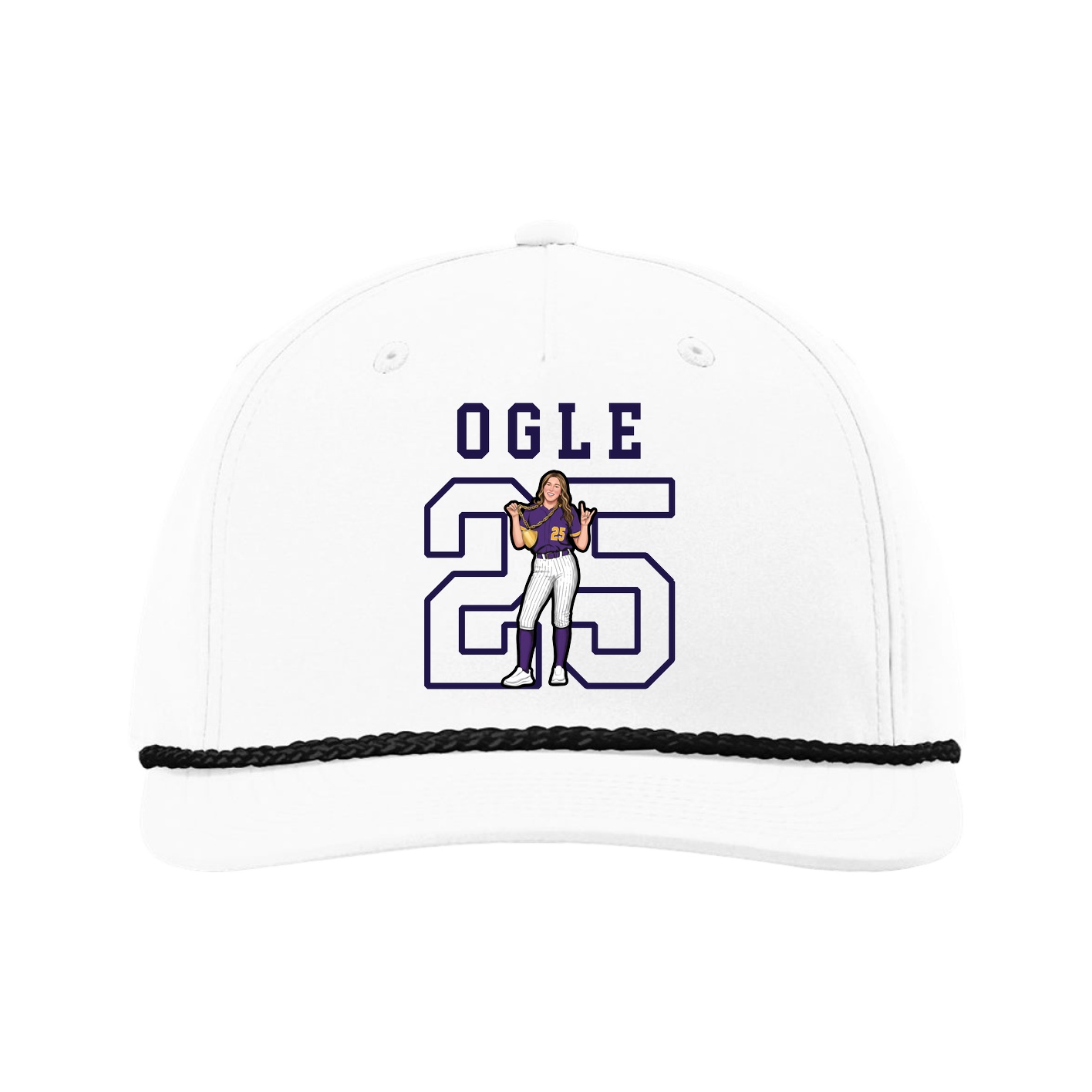 Five-Panel Classic Rope Cap — Shirsey in White