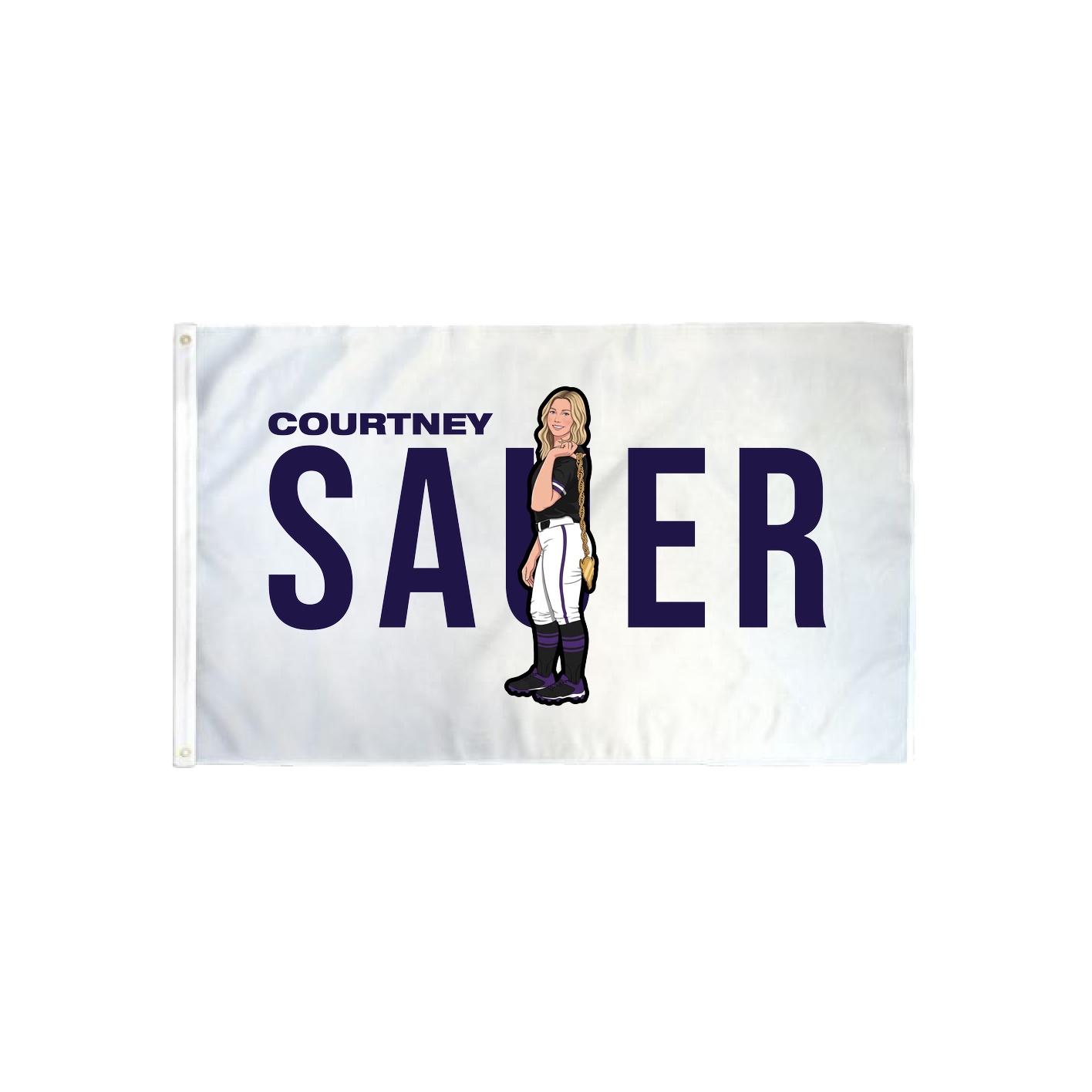 3x5 Flag — Player Name in Classic