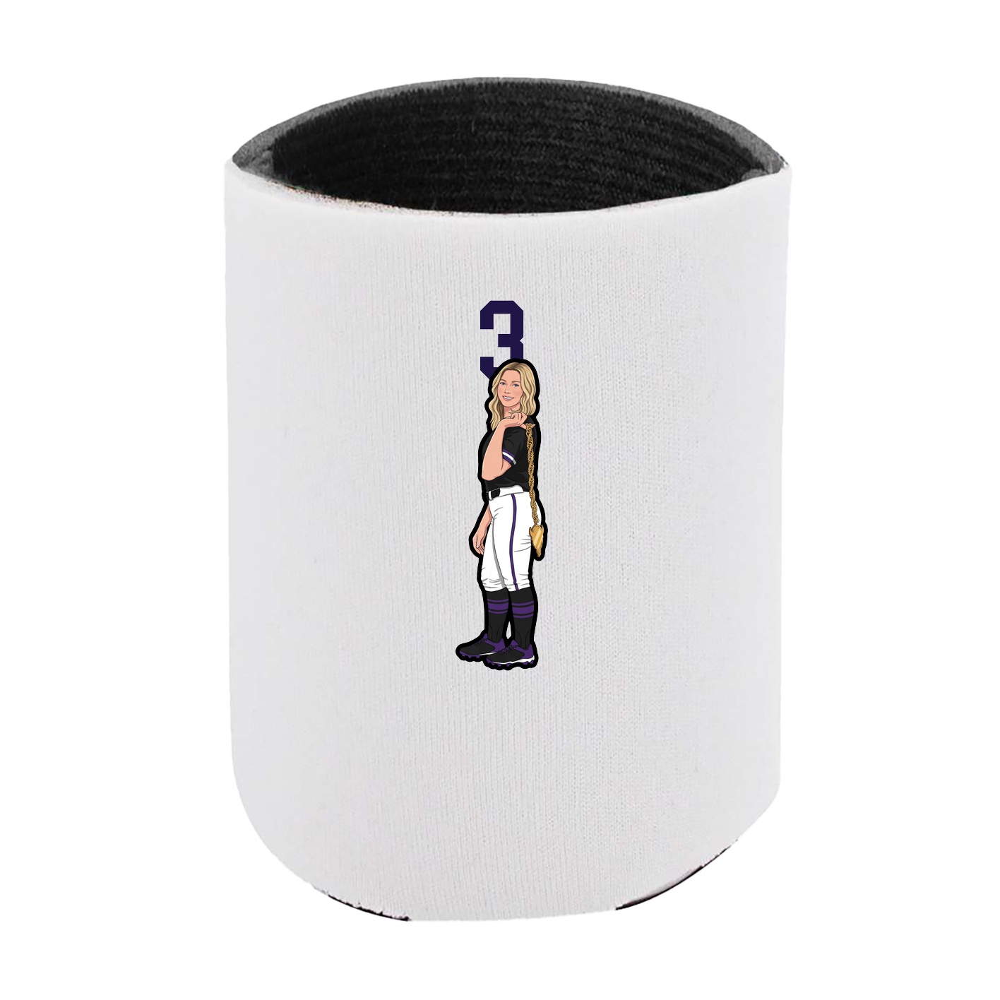 Can Holder — Number Top in White