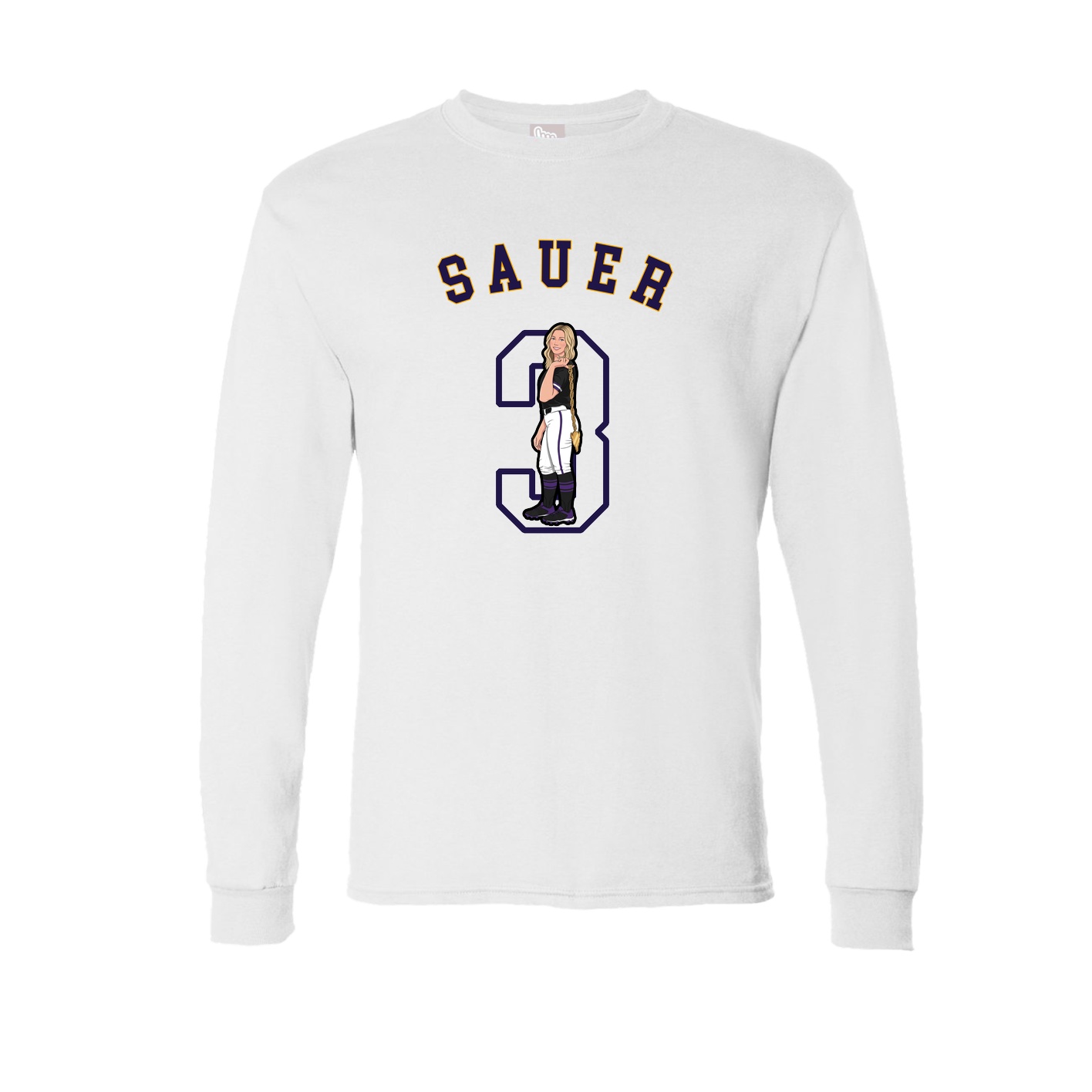 Long Sleeve Tee — Shirsey Arch in White