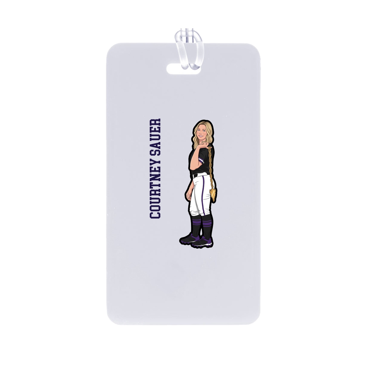 Bag Tag — Name Vertical in Classic