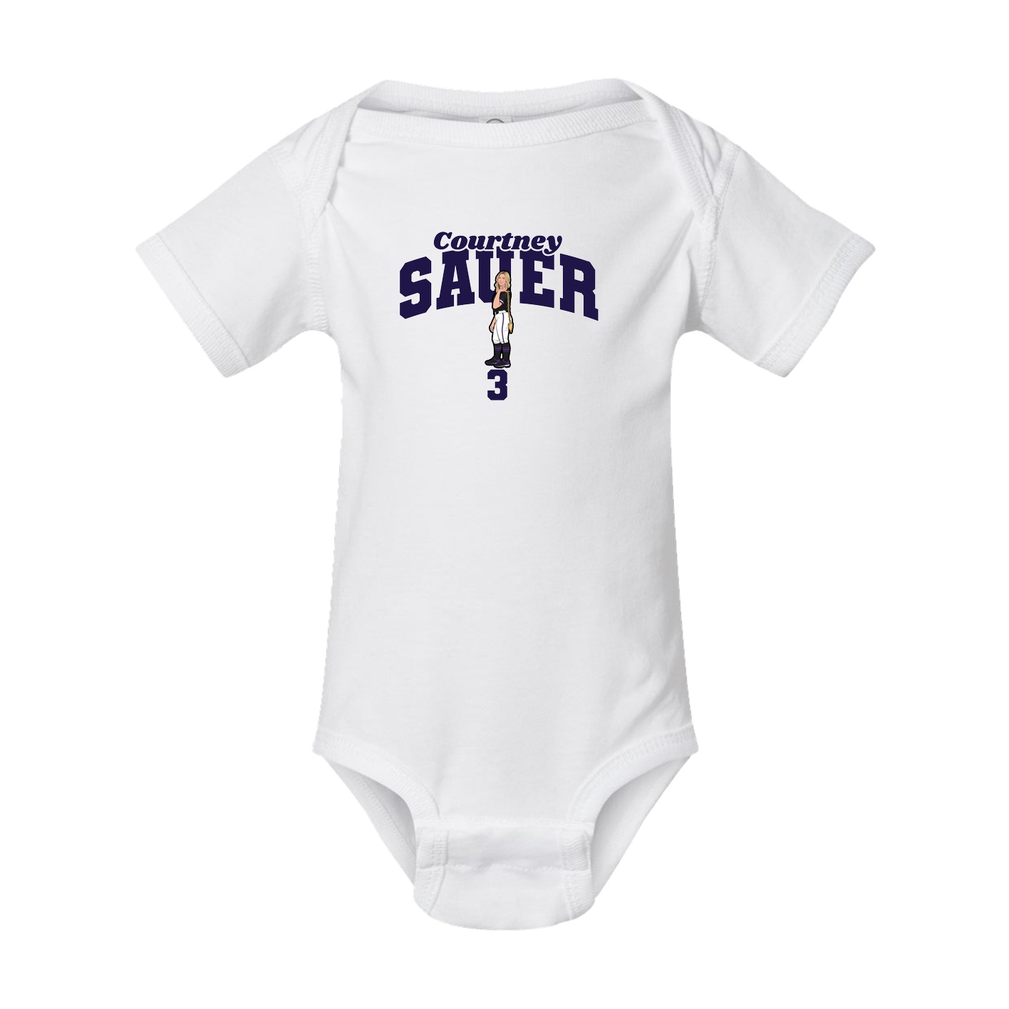 Baby Onesie — Signature Arch in White