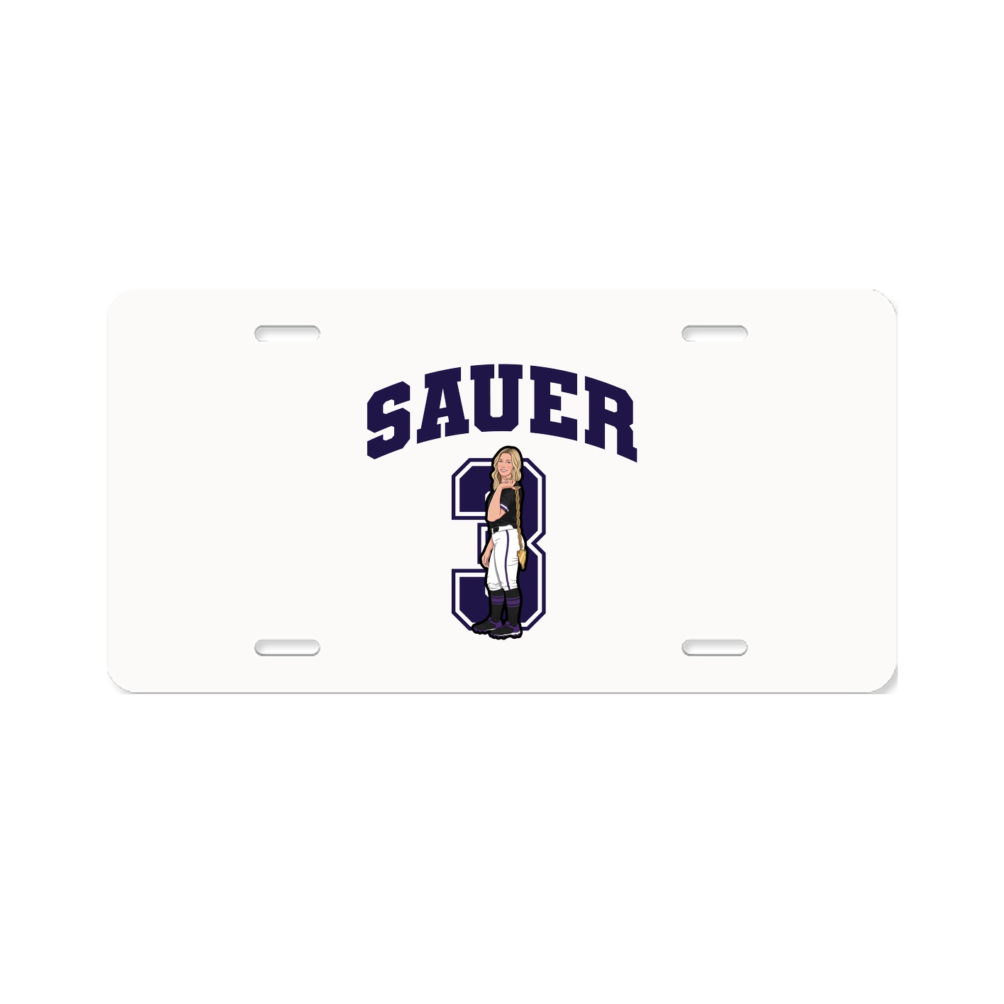 License Plate — Number in Classic