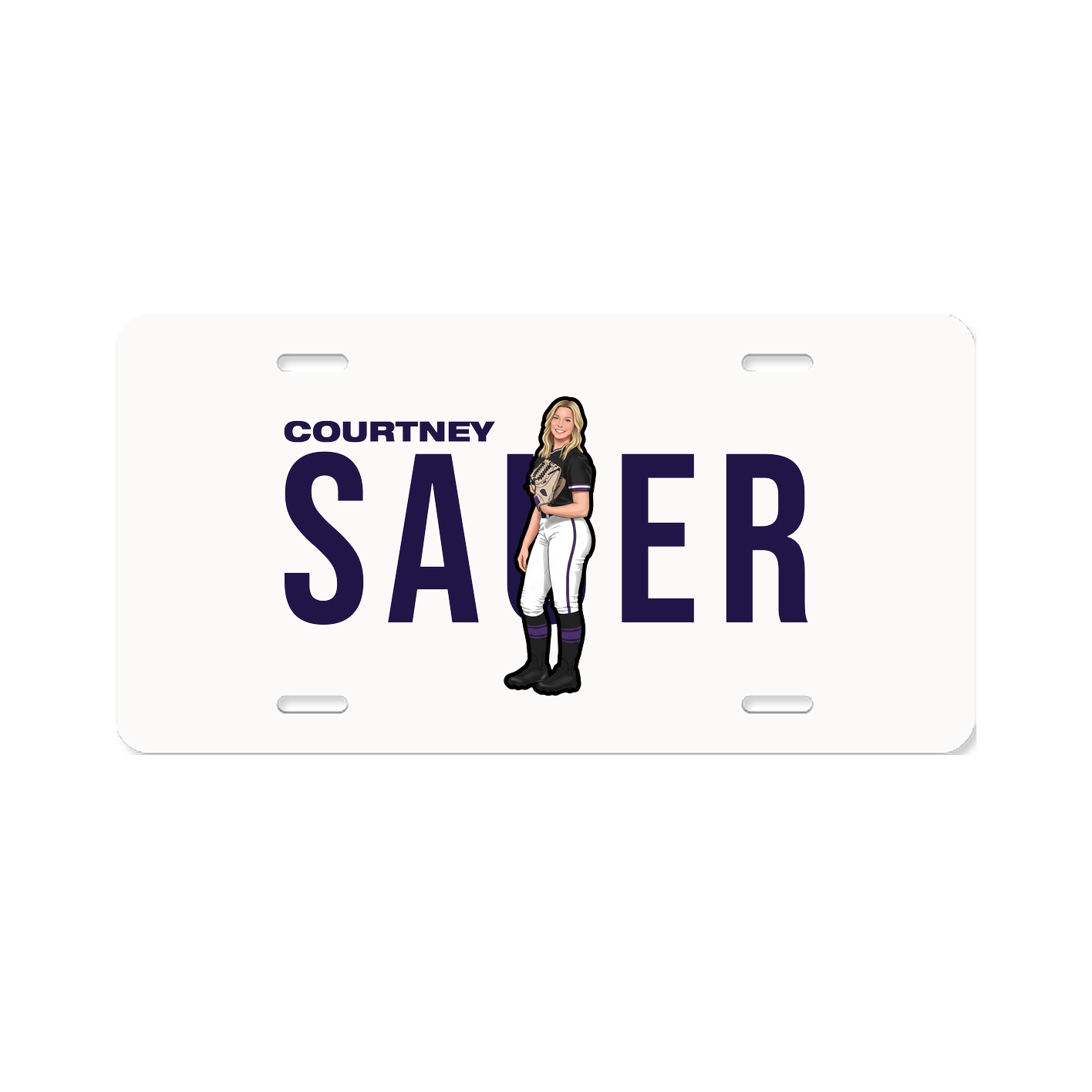 License Plate — Player Name in Classic