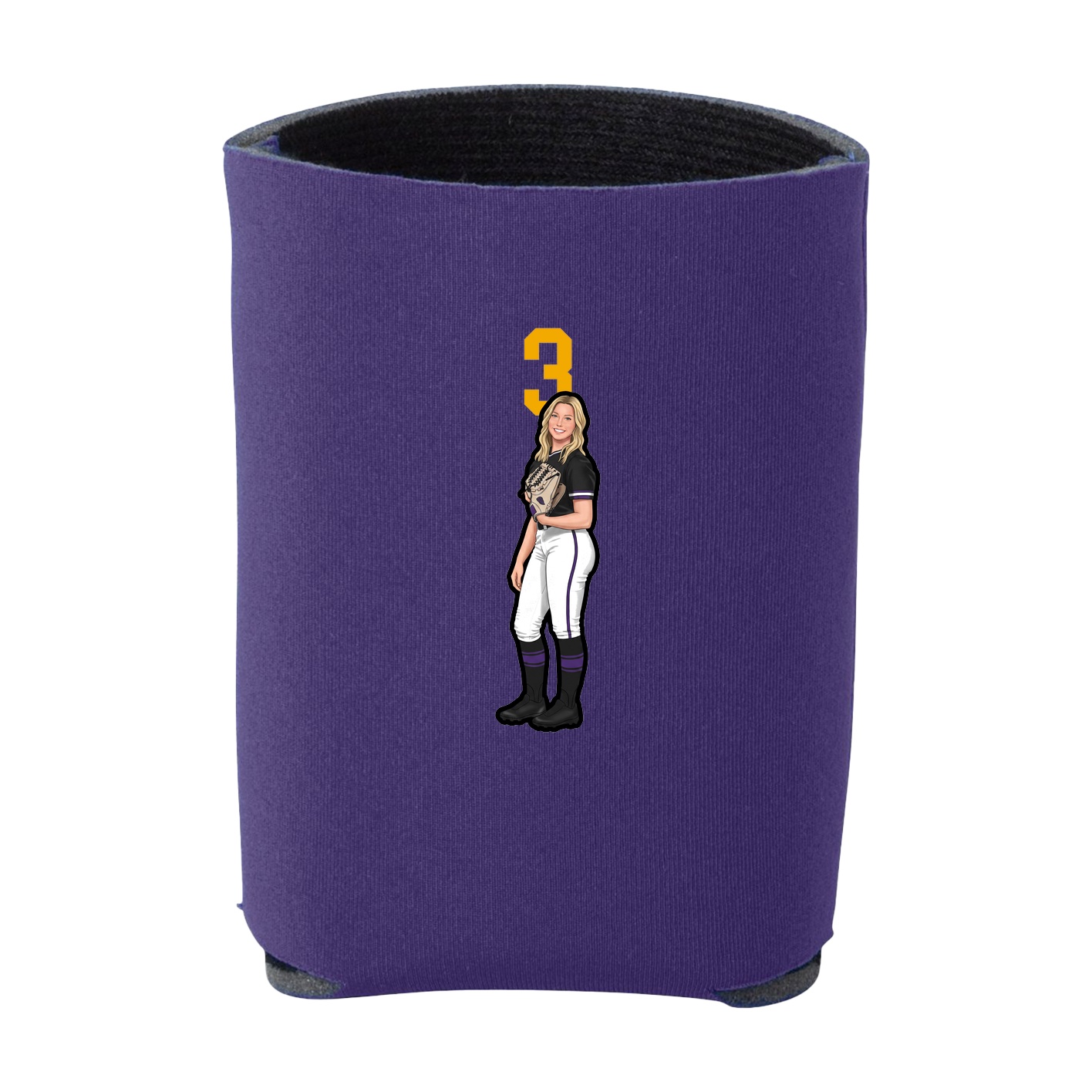 Can Holder — Number Top in Purple