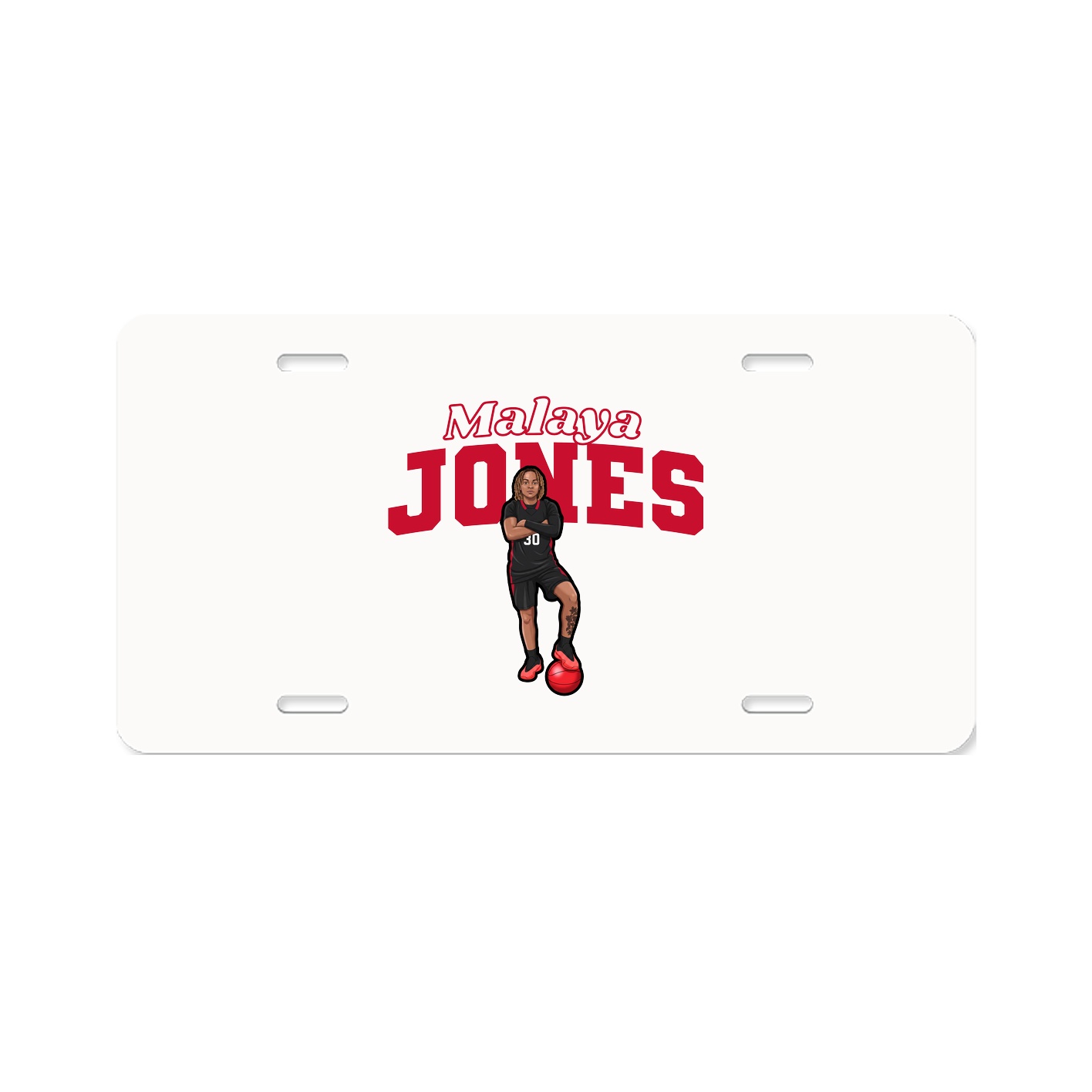 License Plate — Name Arch in Classic